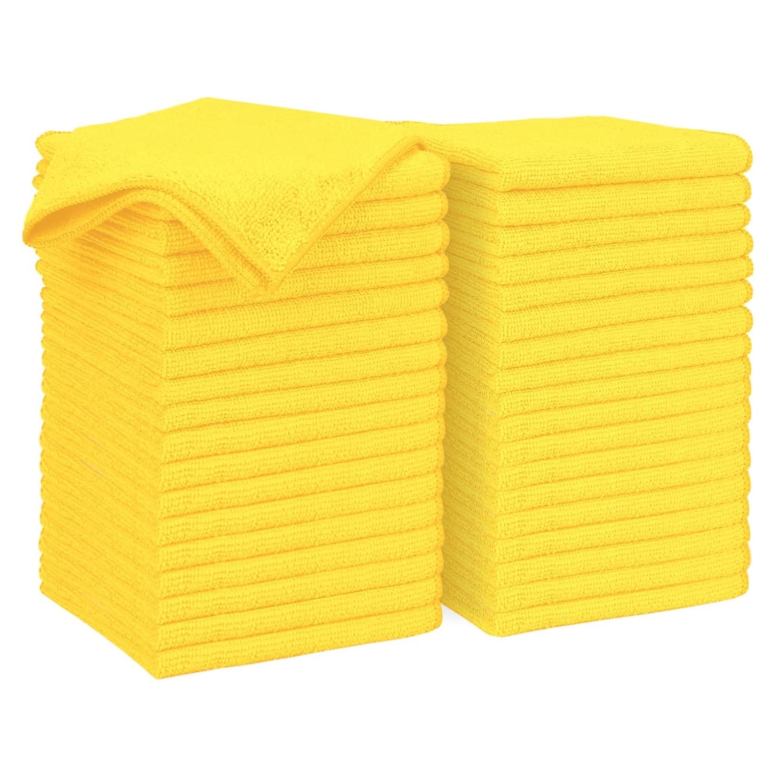 Paños de Microfibra Amarillos Zyrofix 40x40 cm - Paquete 36 Unidades