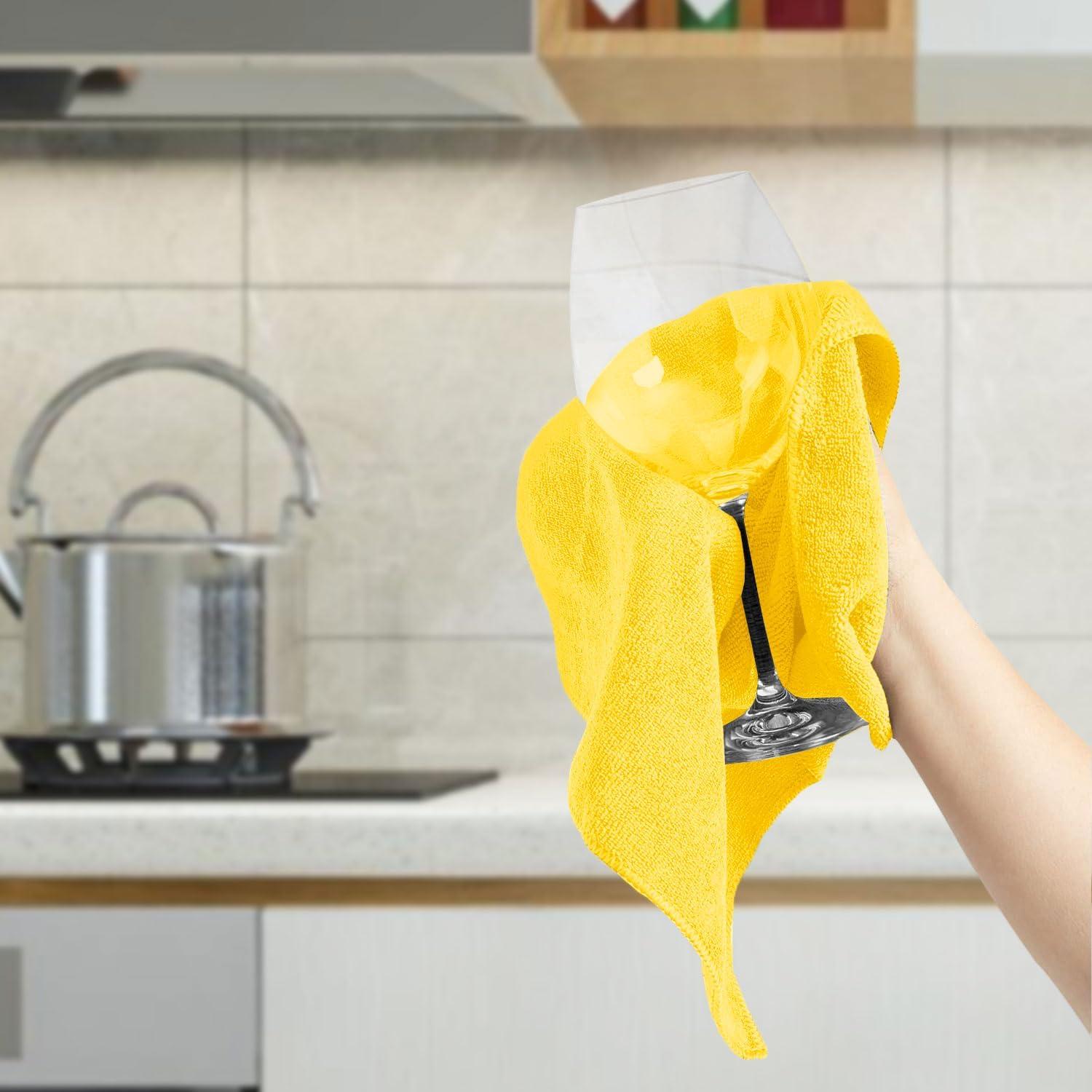 Paños de Microfibra Amarillos Zyrofix 40x40 cm - Paquete 36 Unidades