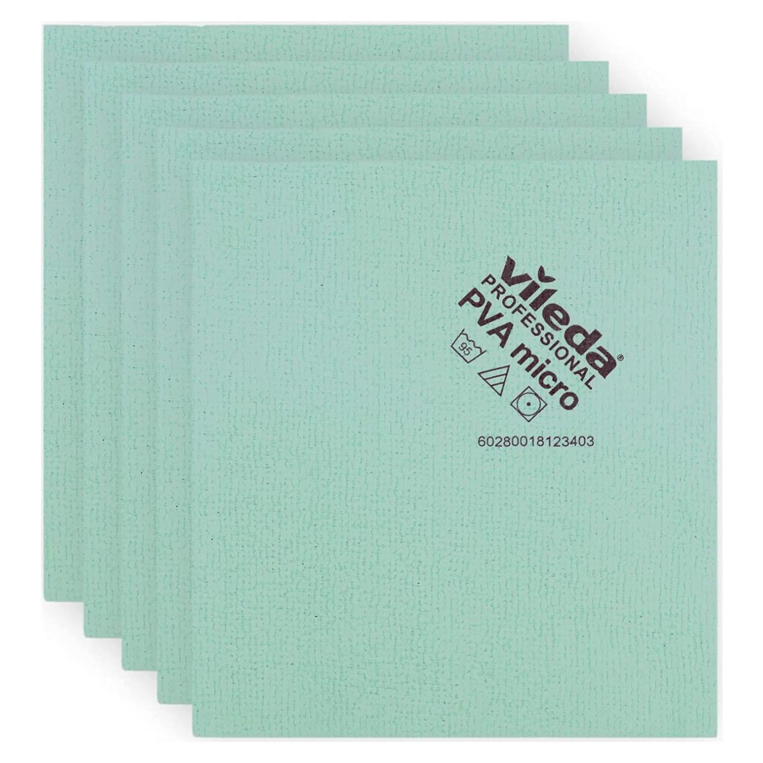 Paño de Limpieza Multiusos Vileda Profesional PVA Verde - 5 Unidades