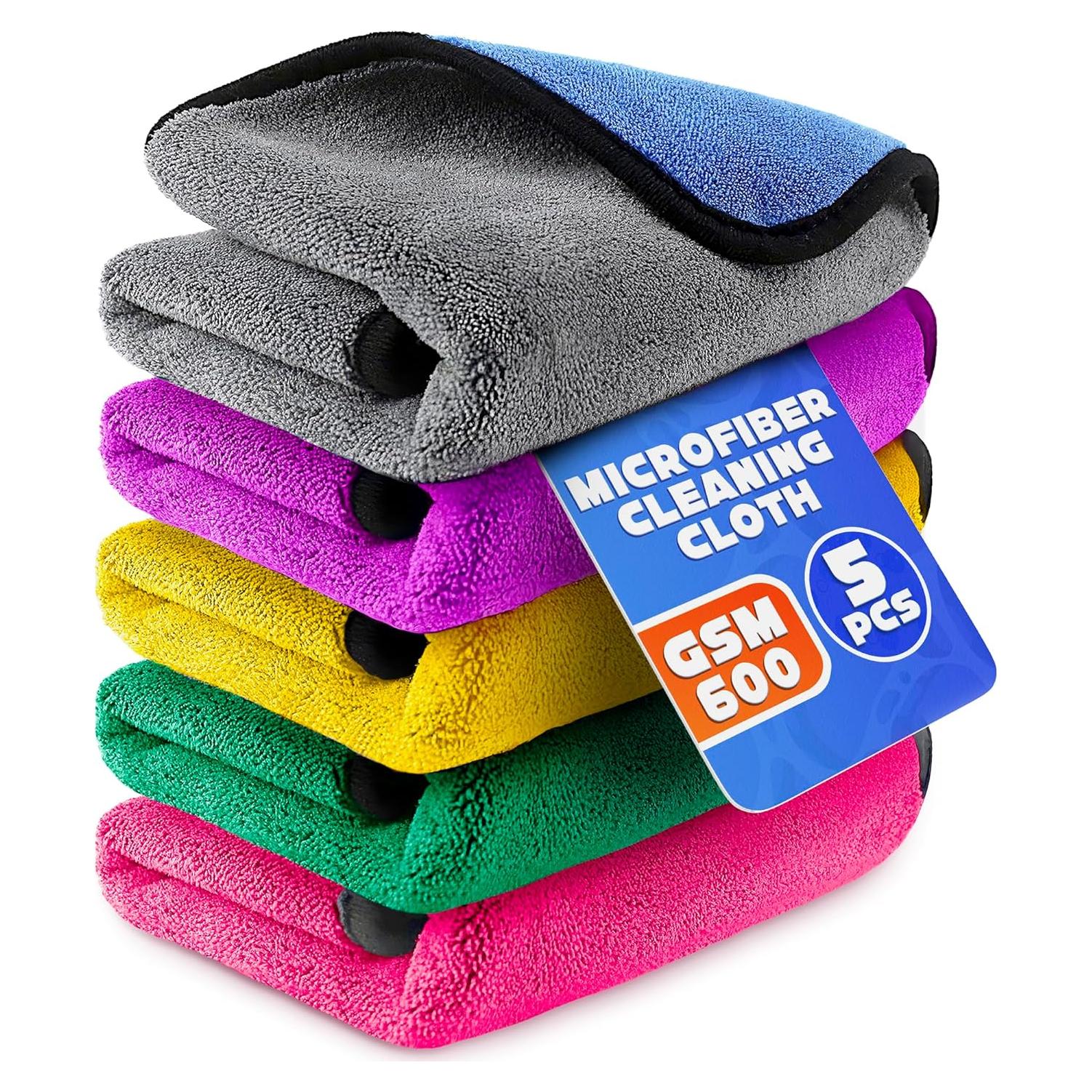 Paños de Limpieza de Microfibra VIKROM 30x30 cm - 5 Pcs