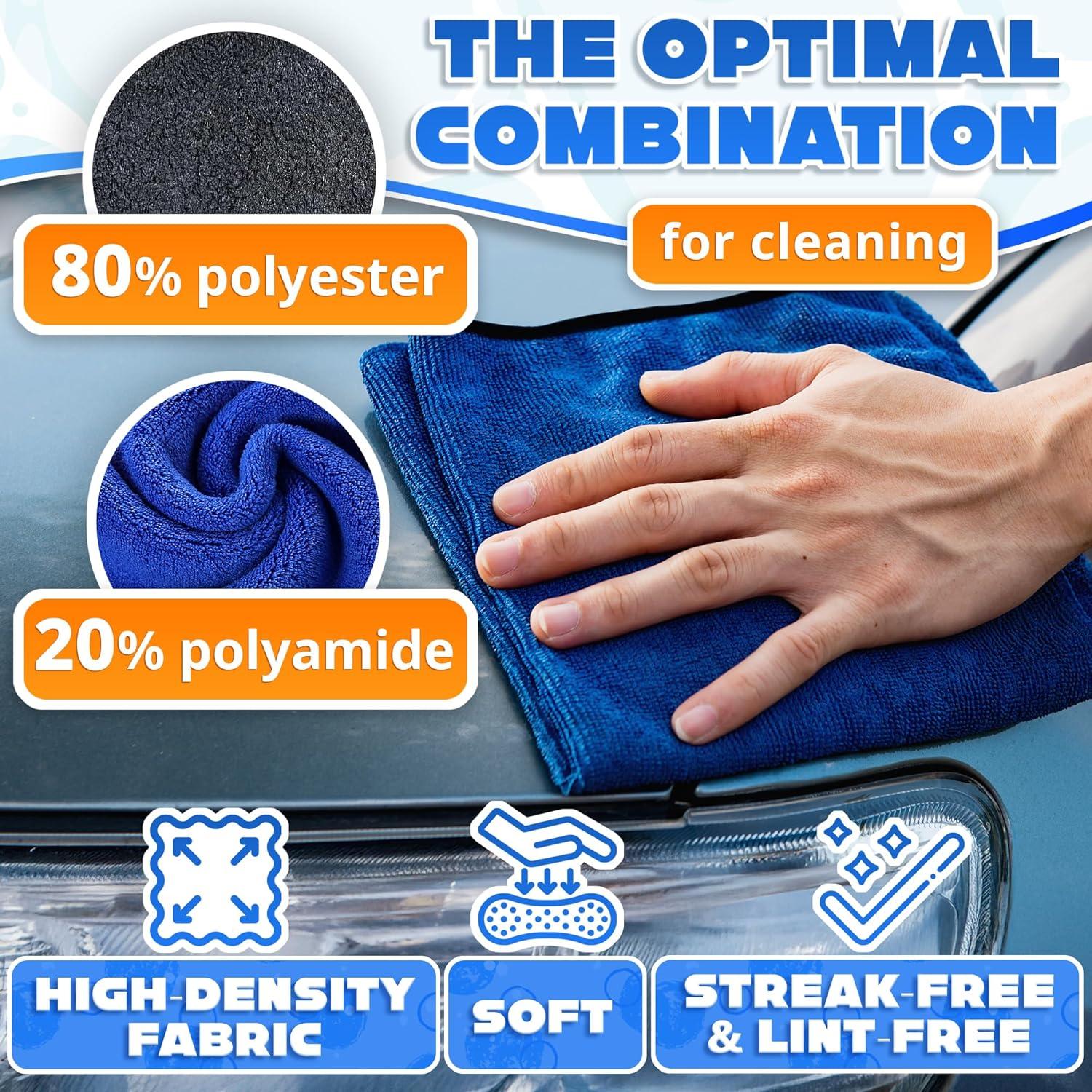 Paños de Limpieza de Microfibra VIKROM 30x30 cm - 5 Pcs