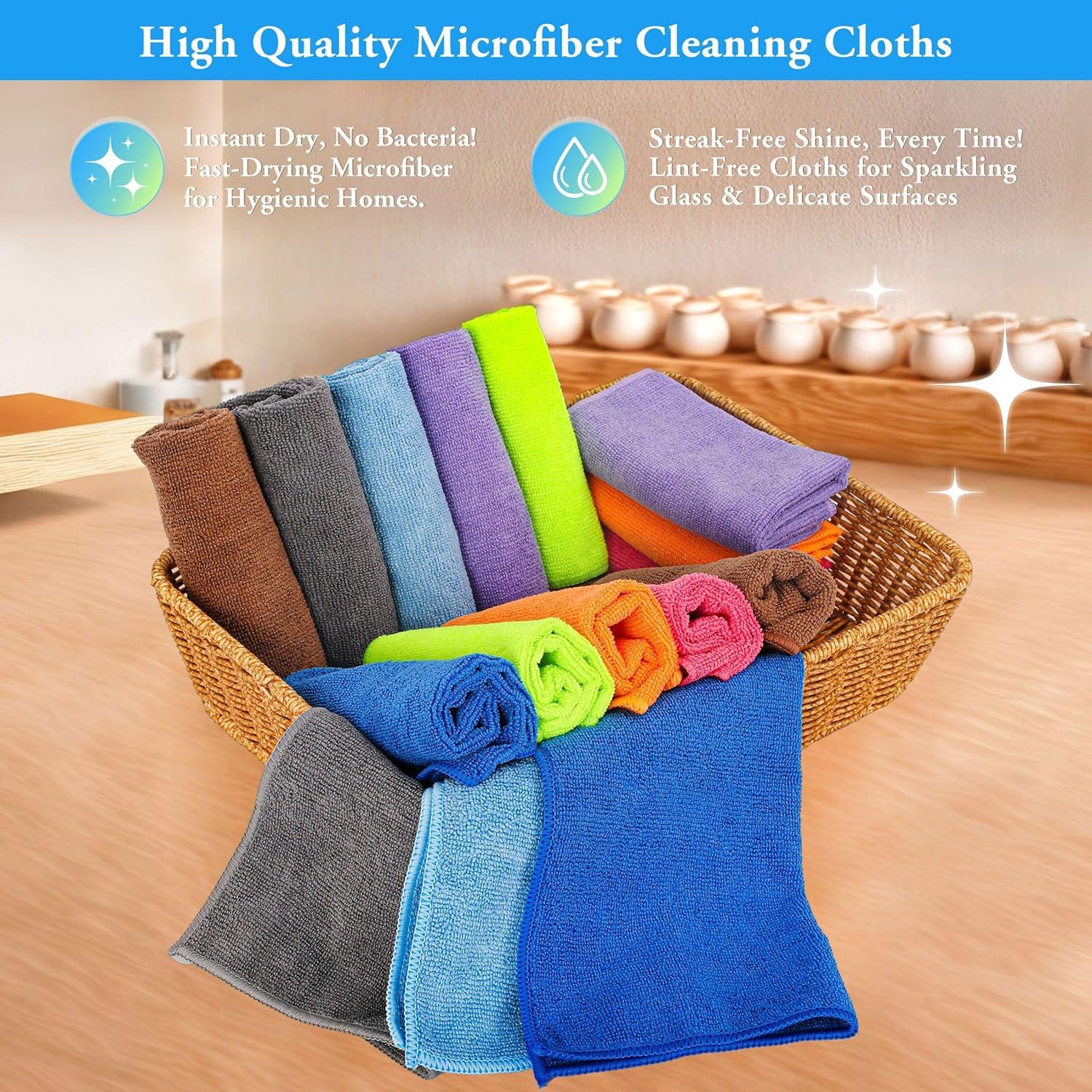 Paños de limpieza de microfibra LUCDNC 16 unidades 29.2cm