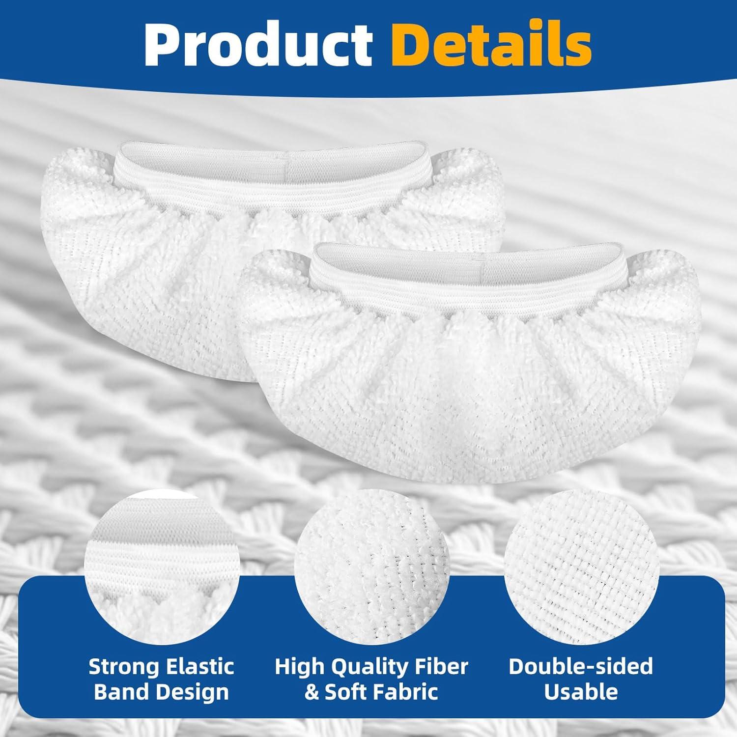 Paquete de 10 Paños de Microfibra LOVECO para Limpiadores de Vapor