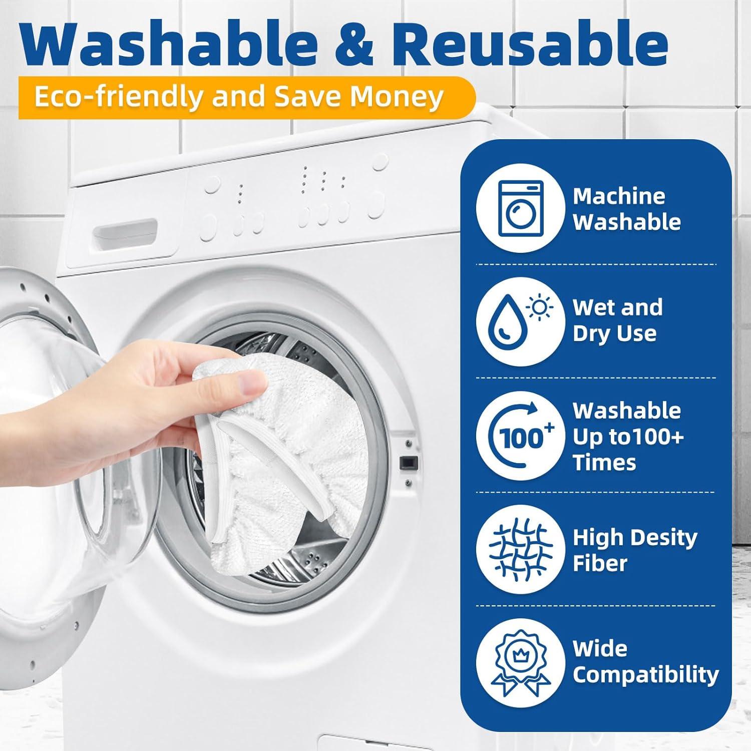 Paquete de 10 Paños de Microfibra LOVECO para Limpiadores de Vapor