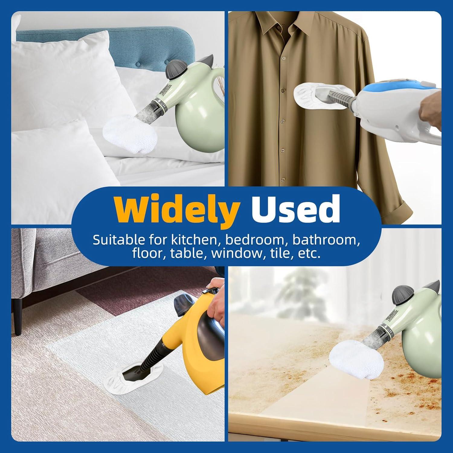 Paquete de 10 Paños de Microfibra LOVECO para Limpiadores de Vapor