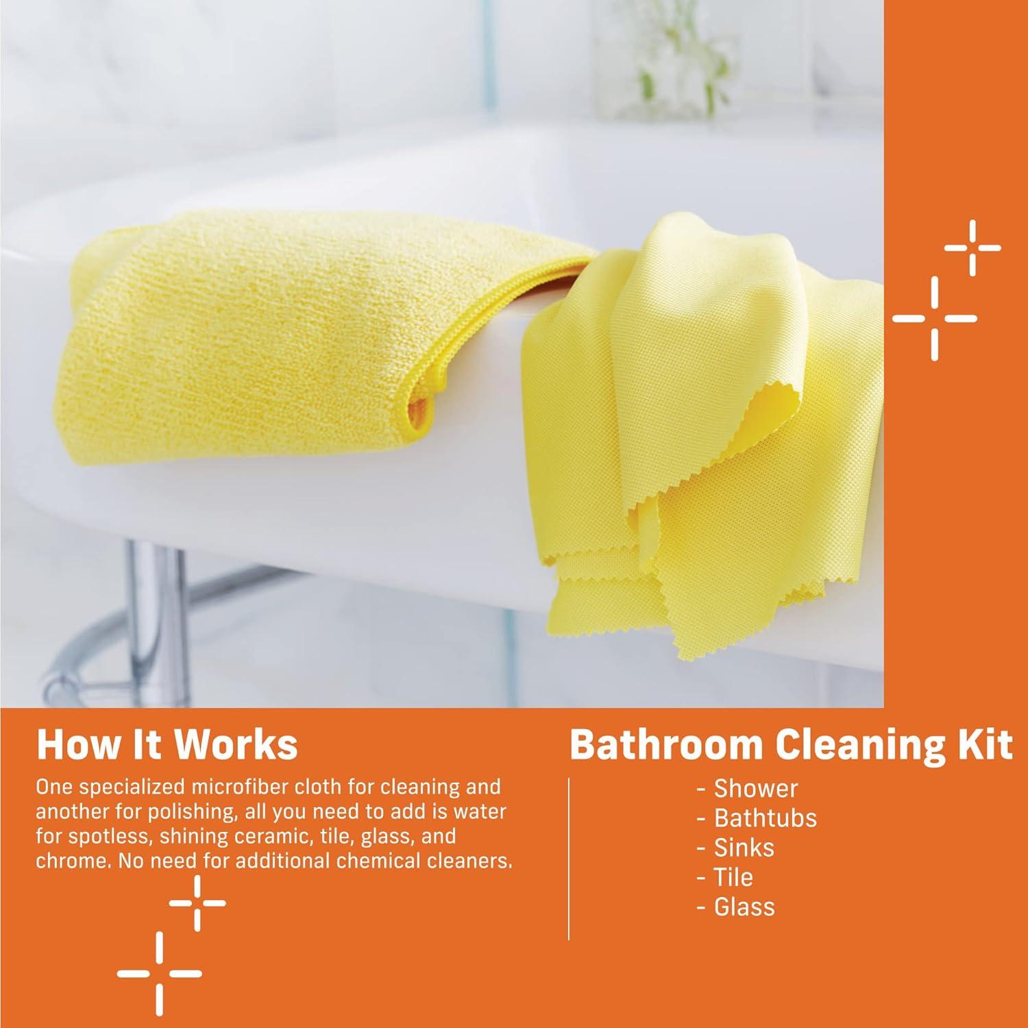 Kit de Limpieza de Baño E-Cloth Microfibra Reutilizable 100 Lavados