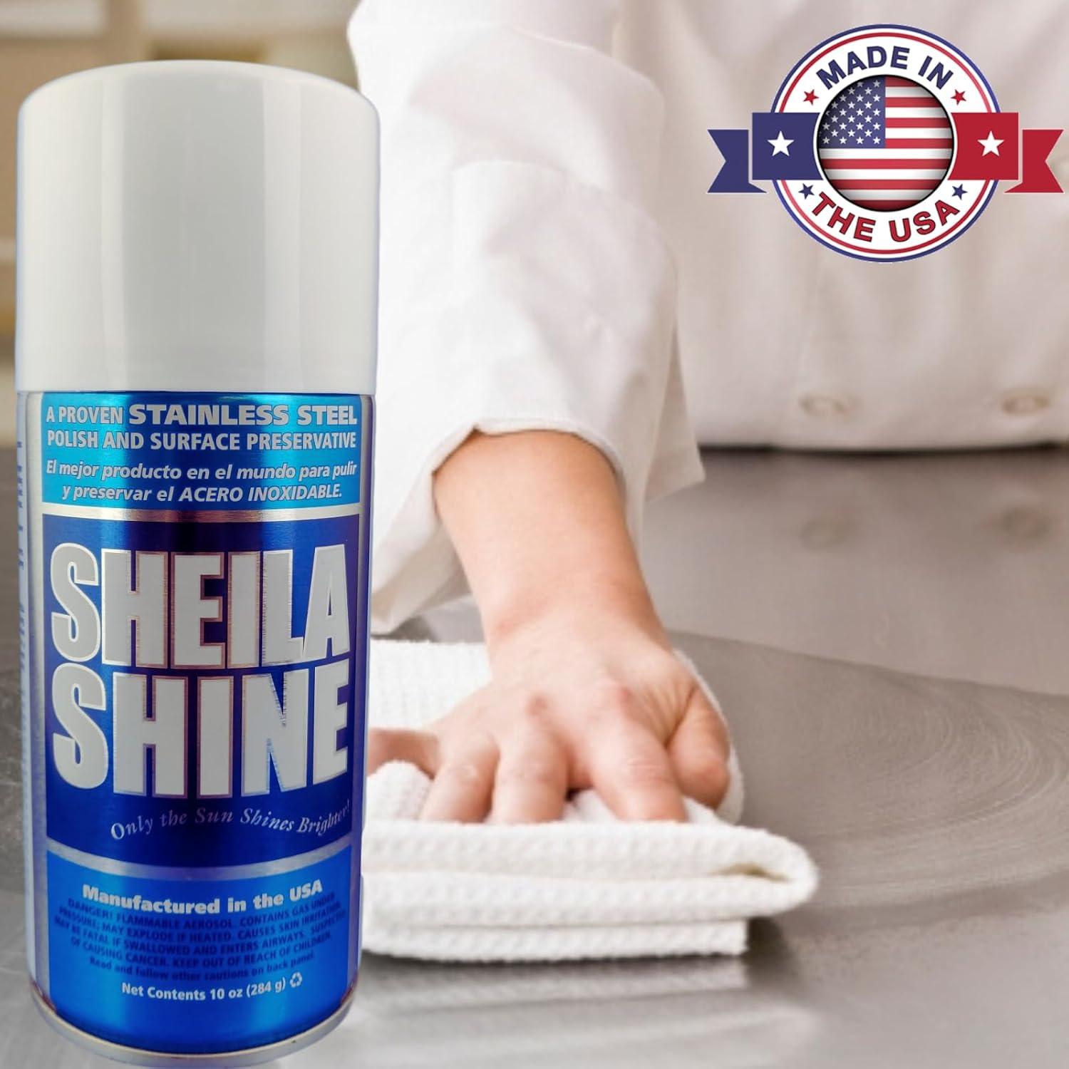 Limpiador y Pulidor de Acero Inoxidable Sheila Shine 12 x 295 ml