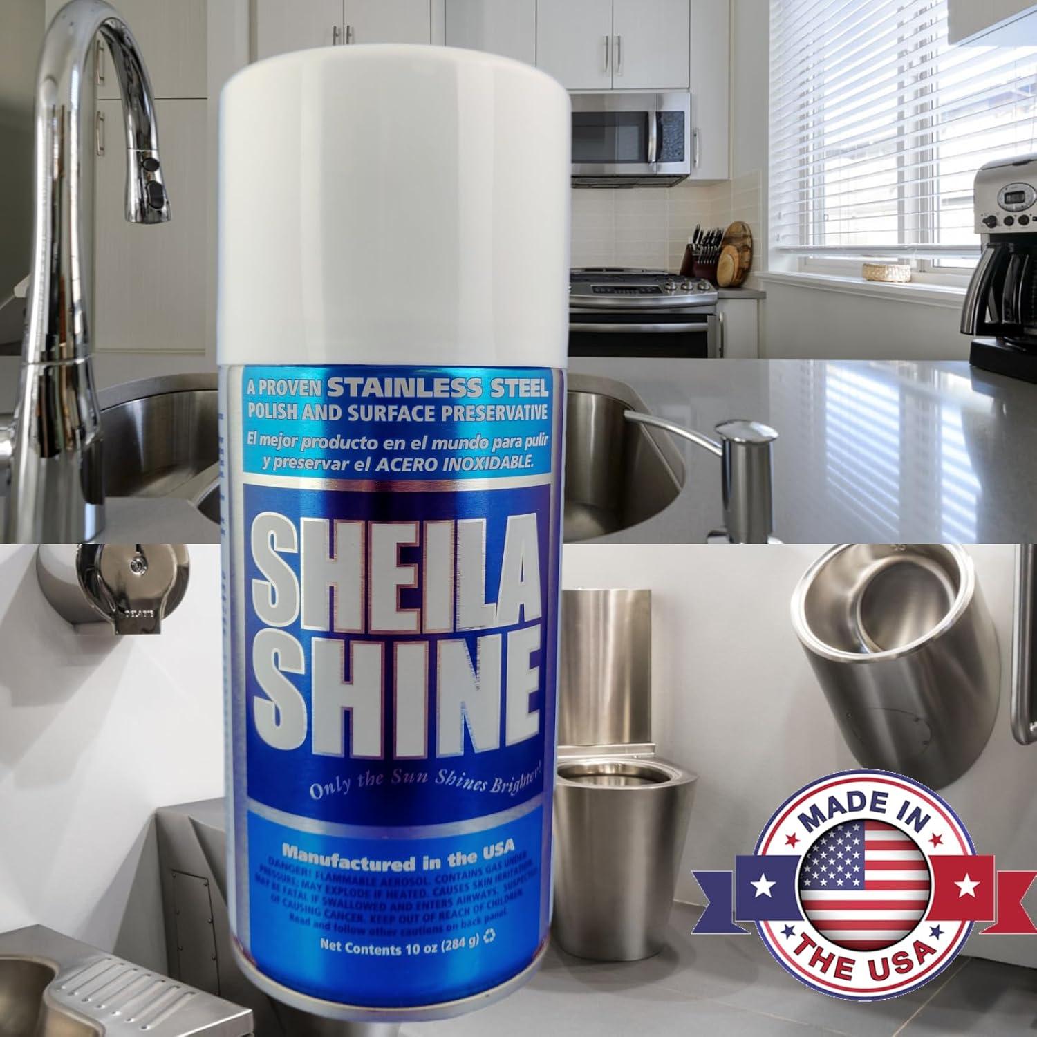 Limpiador y Pulidor de Acero Inoxidable Sheila Shine 12 x 295 ml