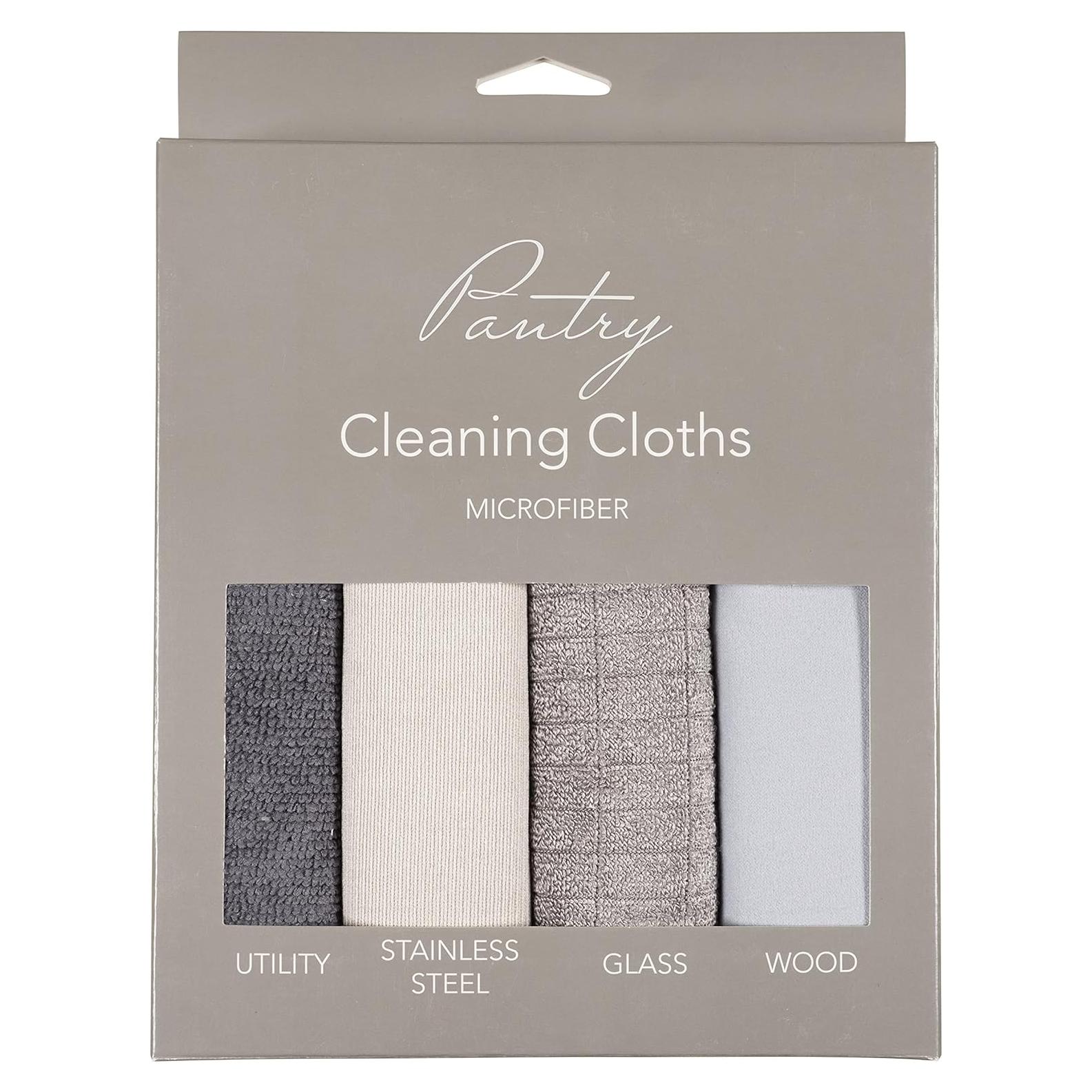 Paquete de 4 Paños de Microfibra KAF Home 38x46cm Multiusos