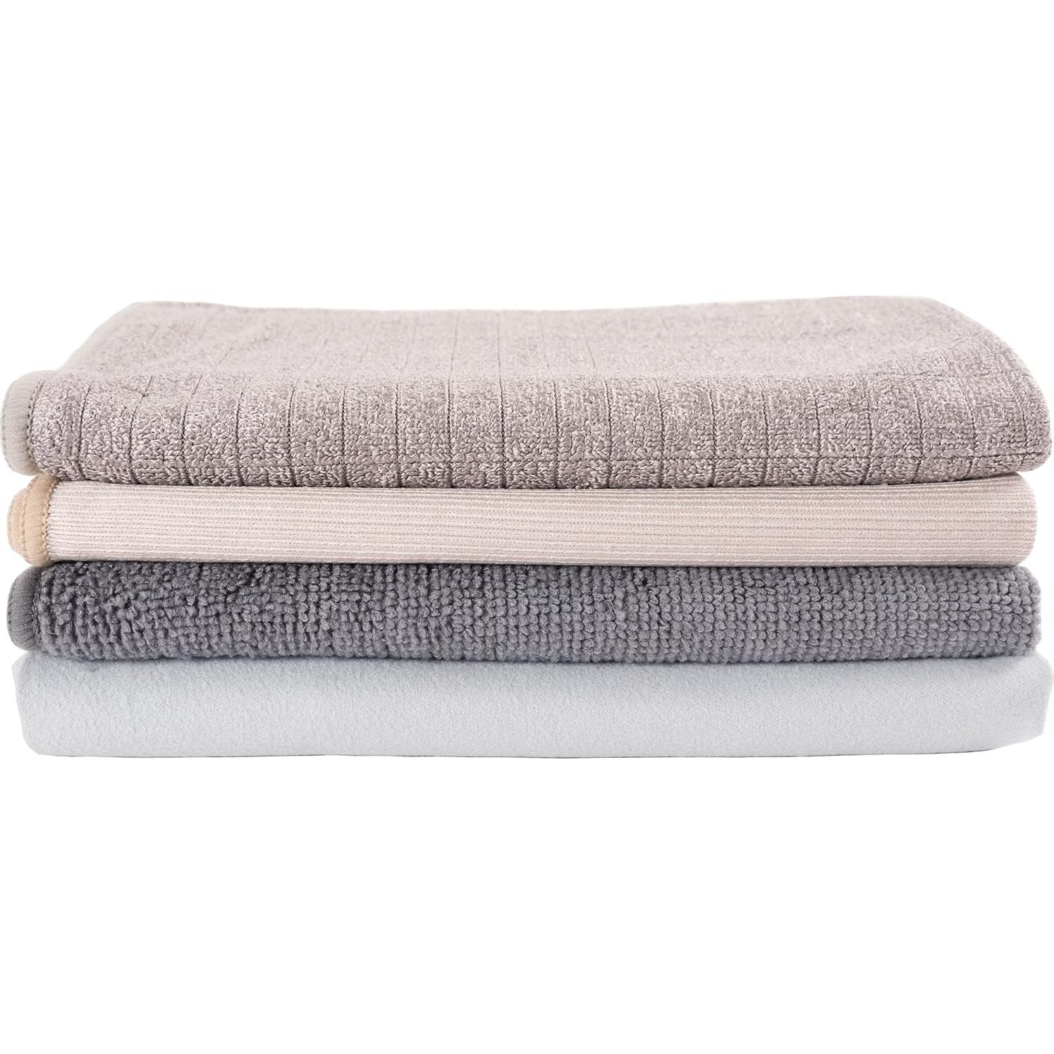 Paquete de 4 Paños de Microfibra KAF Home 38x46cm Multiusos