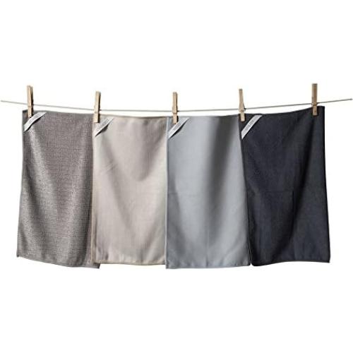 Paquete de 4 Paños de Microfibra KAF Home 38x46cm Multiusos