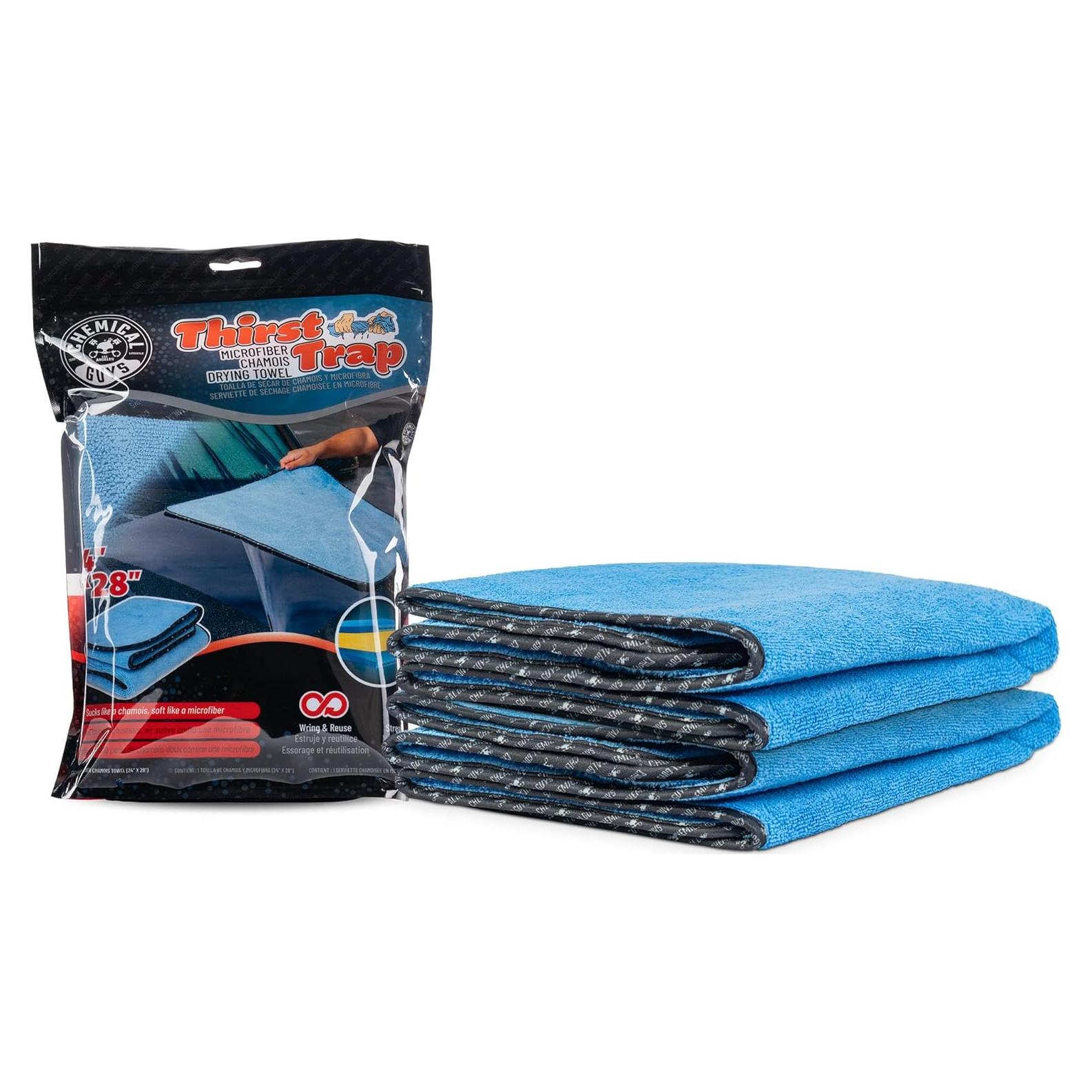 Toalla de Microfibra Chamois Chemical Guys Thirst Trap 2 Paquete