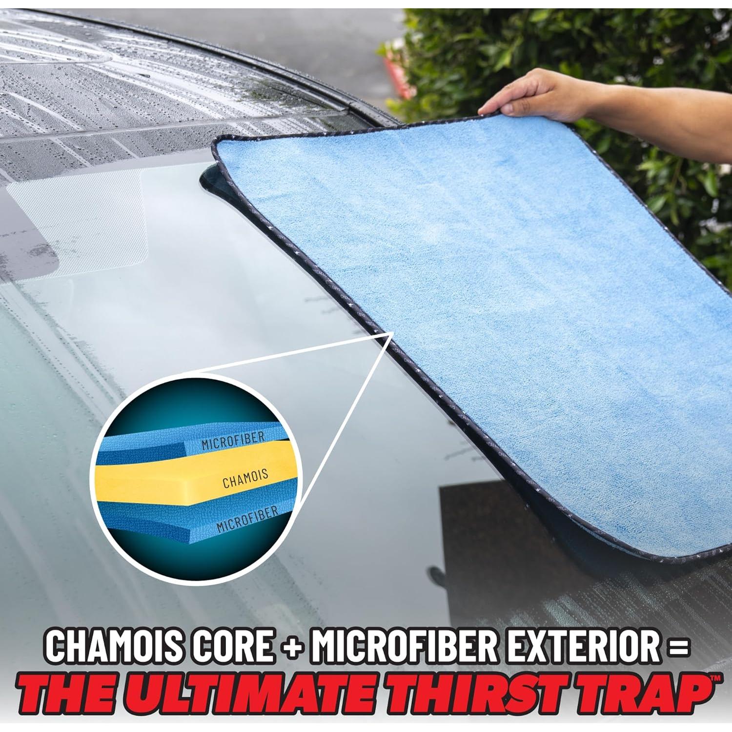 Toalla de Microfibra Chamois Chemical Guys Thirst Trap 2 Paquete