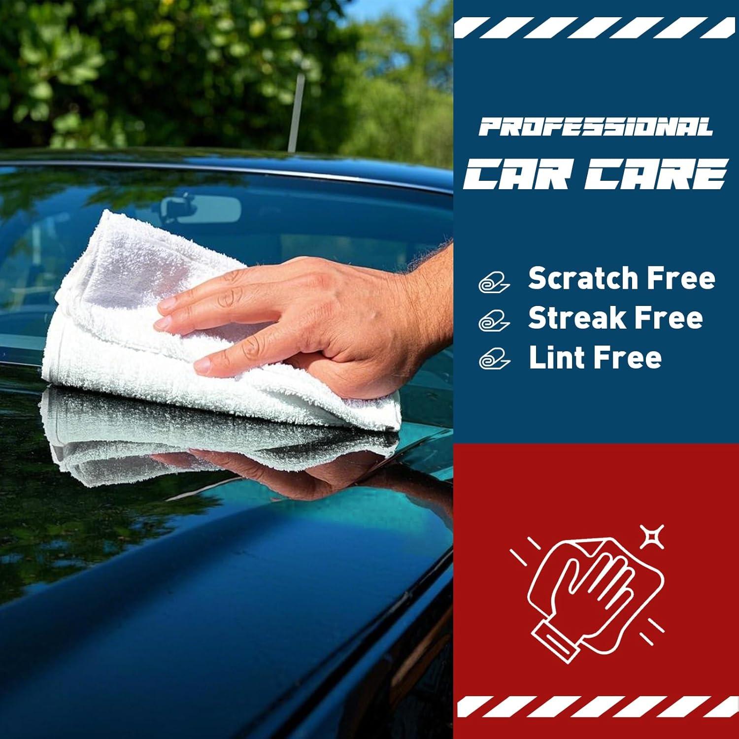 Toallas de Microfibra TEAWOO Blancas - Paquete de 50, 30x30 cm