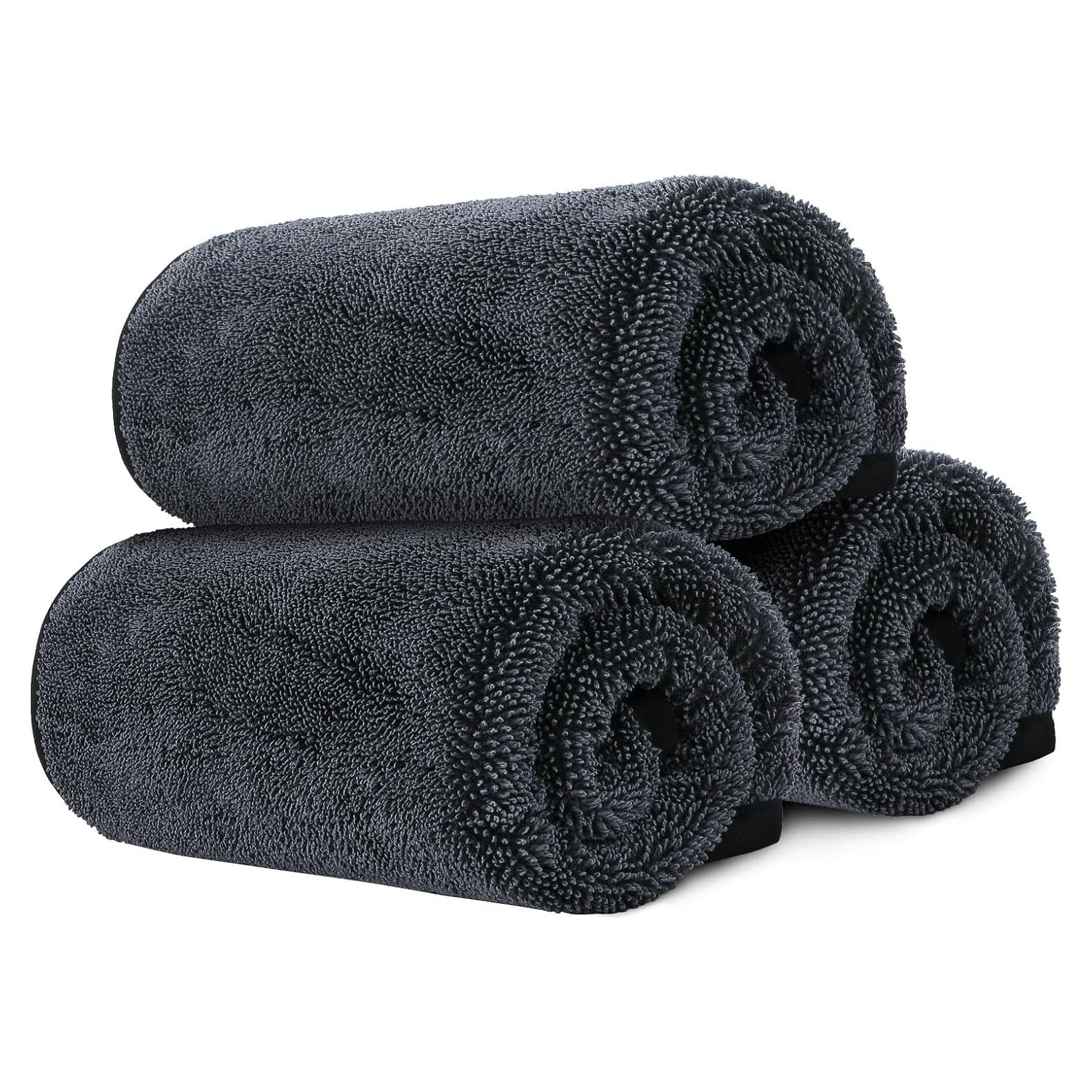 Toallas de Microfibra GLIMGLINT 3 Paquetes 40.64cm Ultra Absorbentes