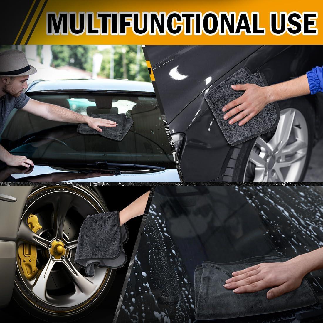 Toallas de Microfibra GLIMGLINT 3 Paquetes 40.64cm Ultra Absorbentes