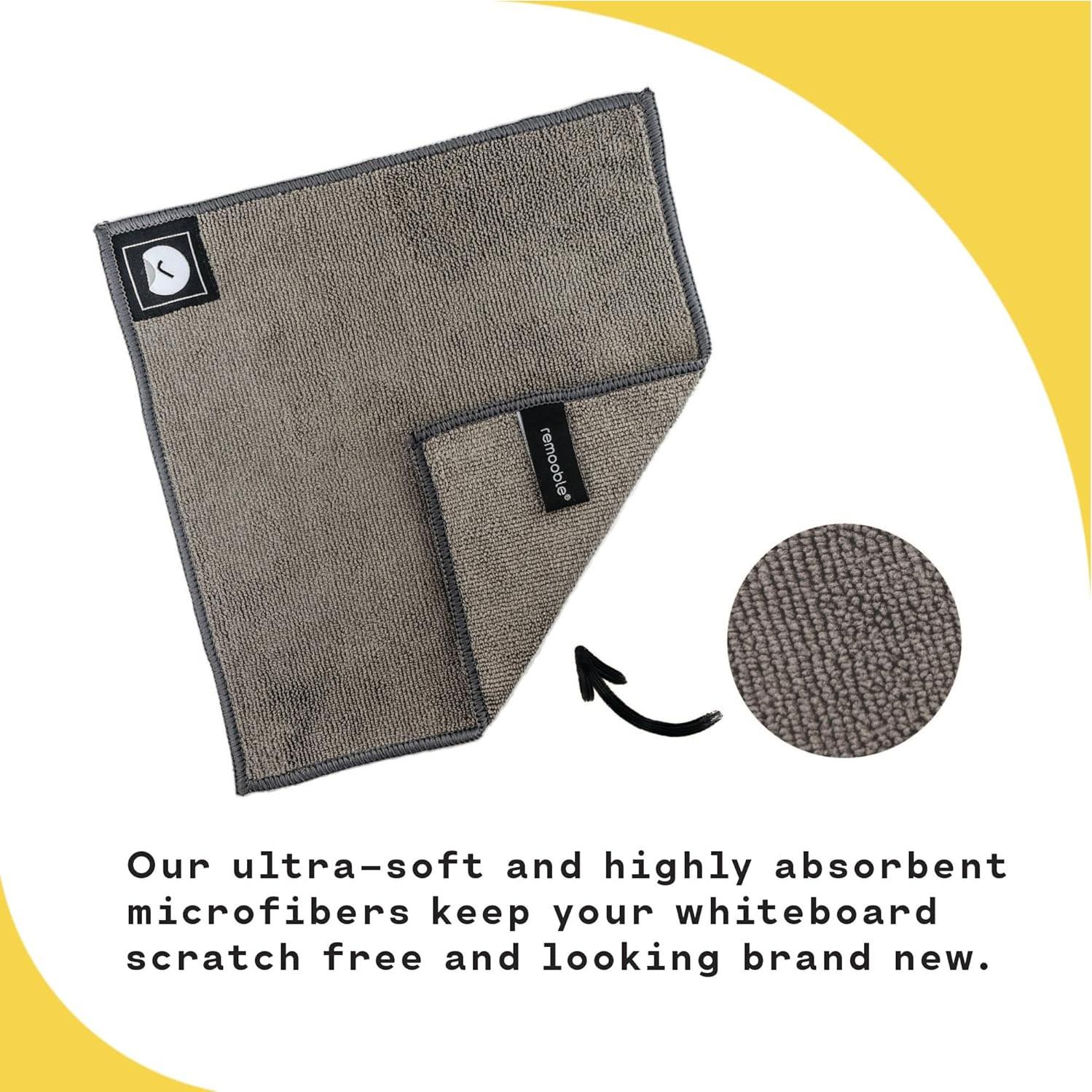 Paquete de 4 Paños Magnéticos Microfibra Remooble 25.4x25.4cm