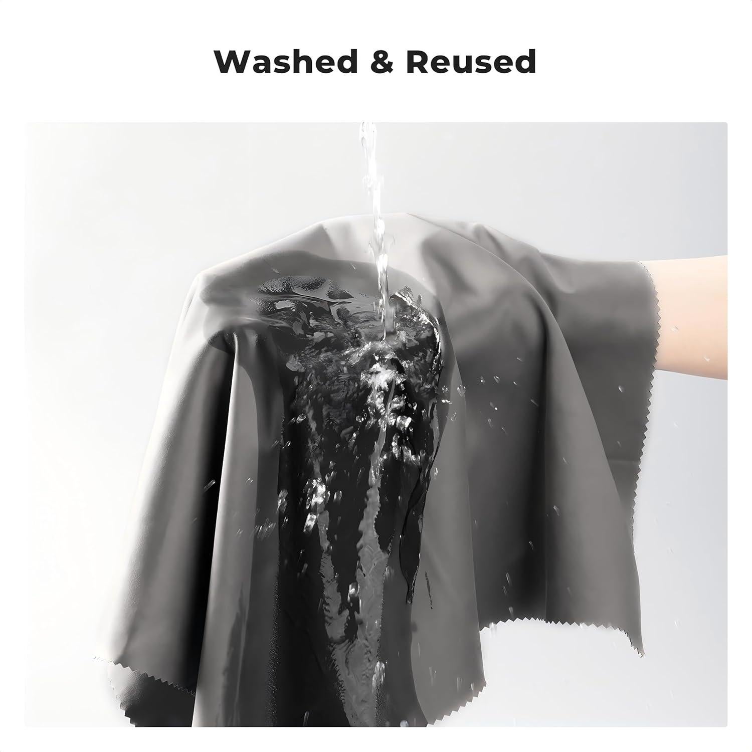 Paquete de 4 paños de microfibra K&F Concept 40x40 cm gris