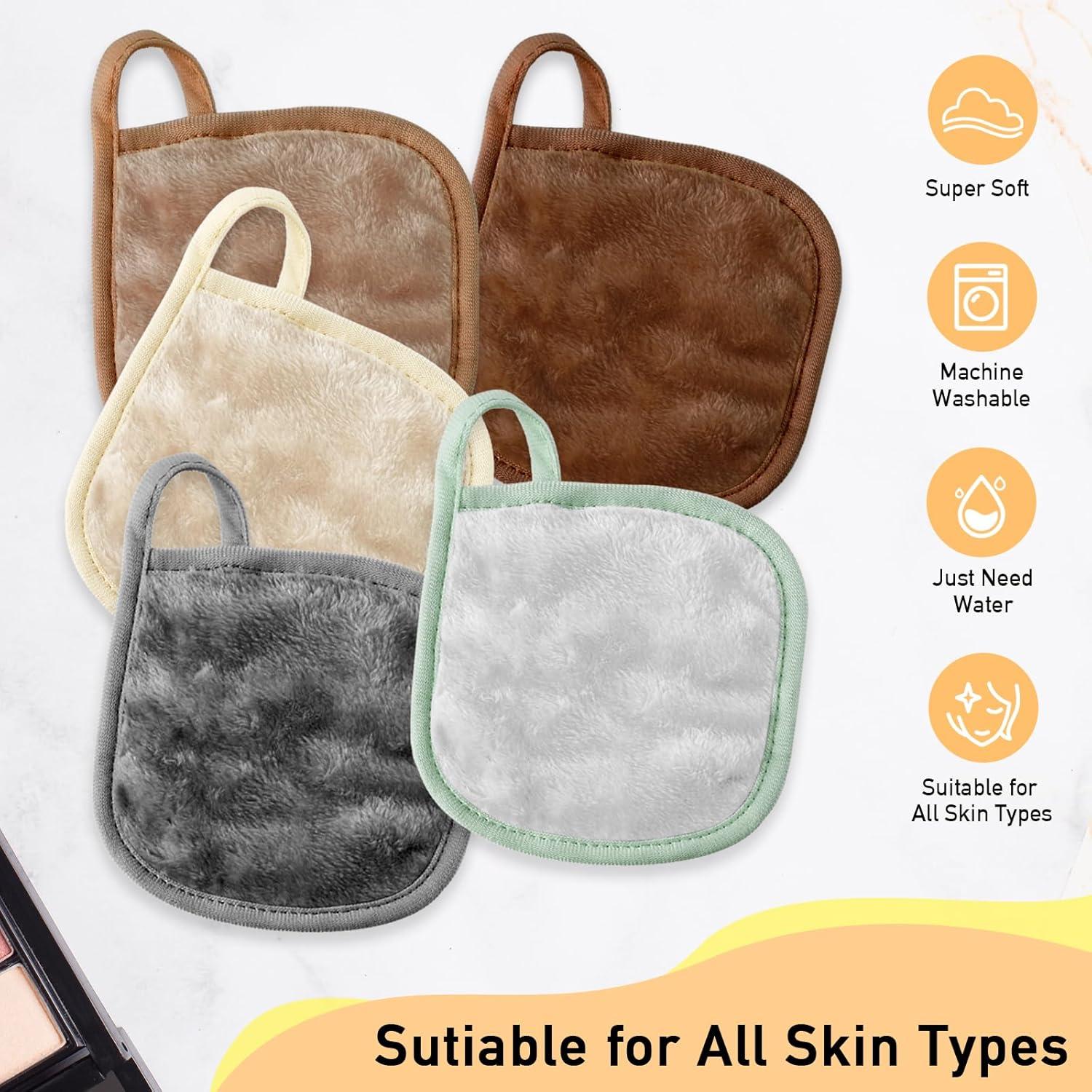 Paño Desmaquillante Natwag - 15 Toallas Microfibra Suaves 12.7 cm