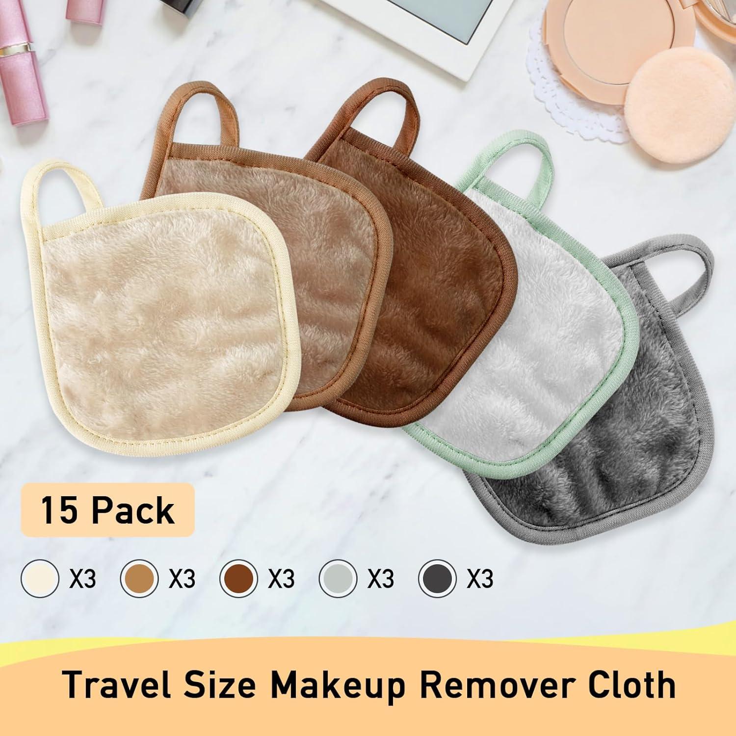 Paño Desmaquillante Natwag - 15 Toallas Microfibra Suaves 12.7 cm