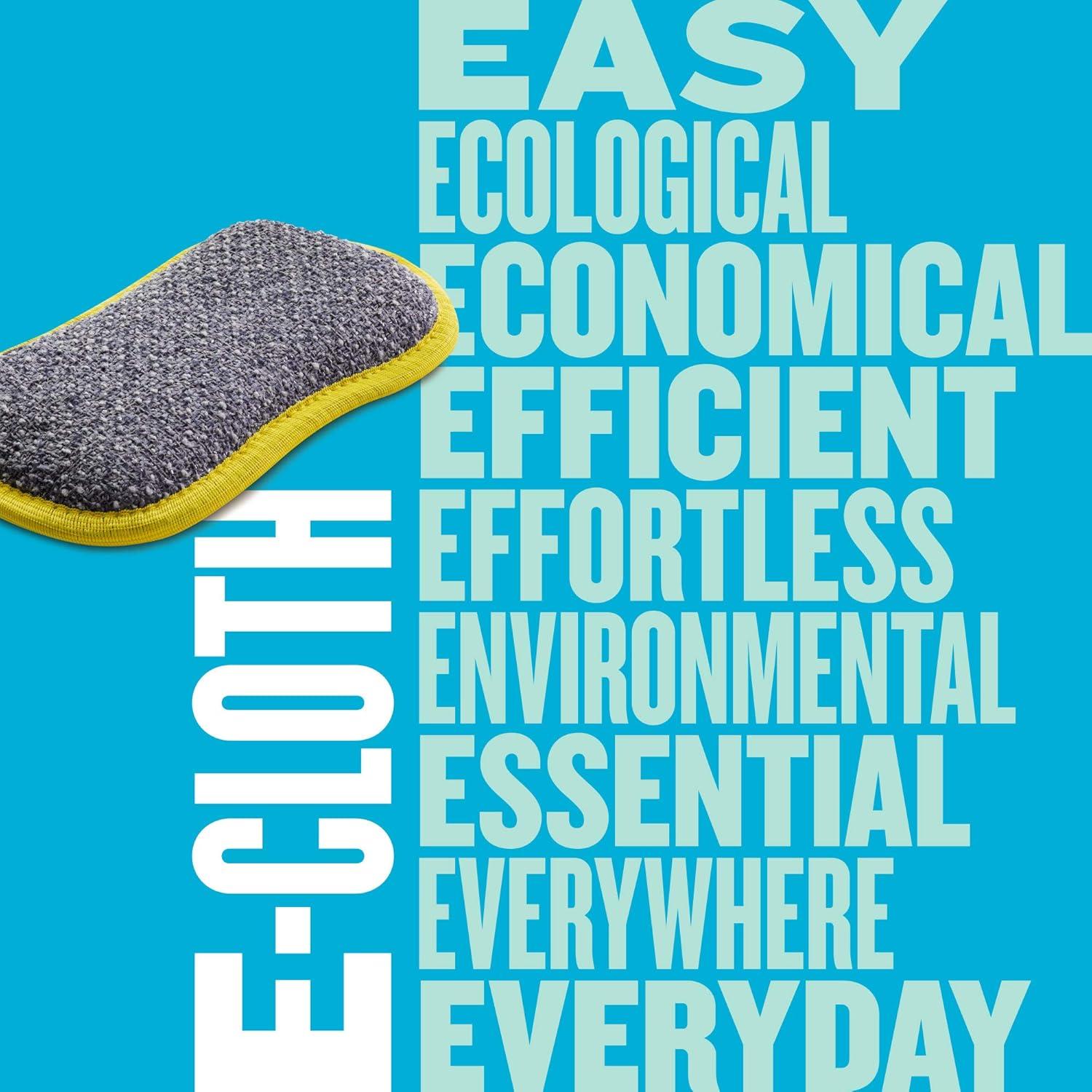 E-Cloth Almohadilla de Lavado Microfibra Amarillo 4 Piezas