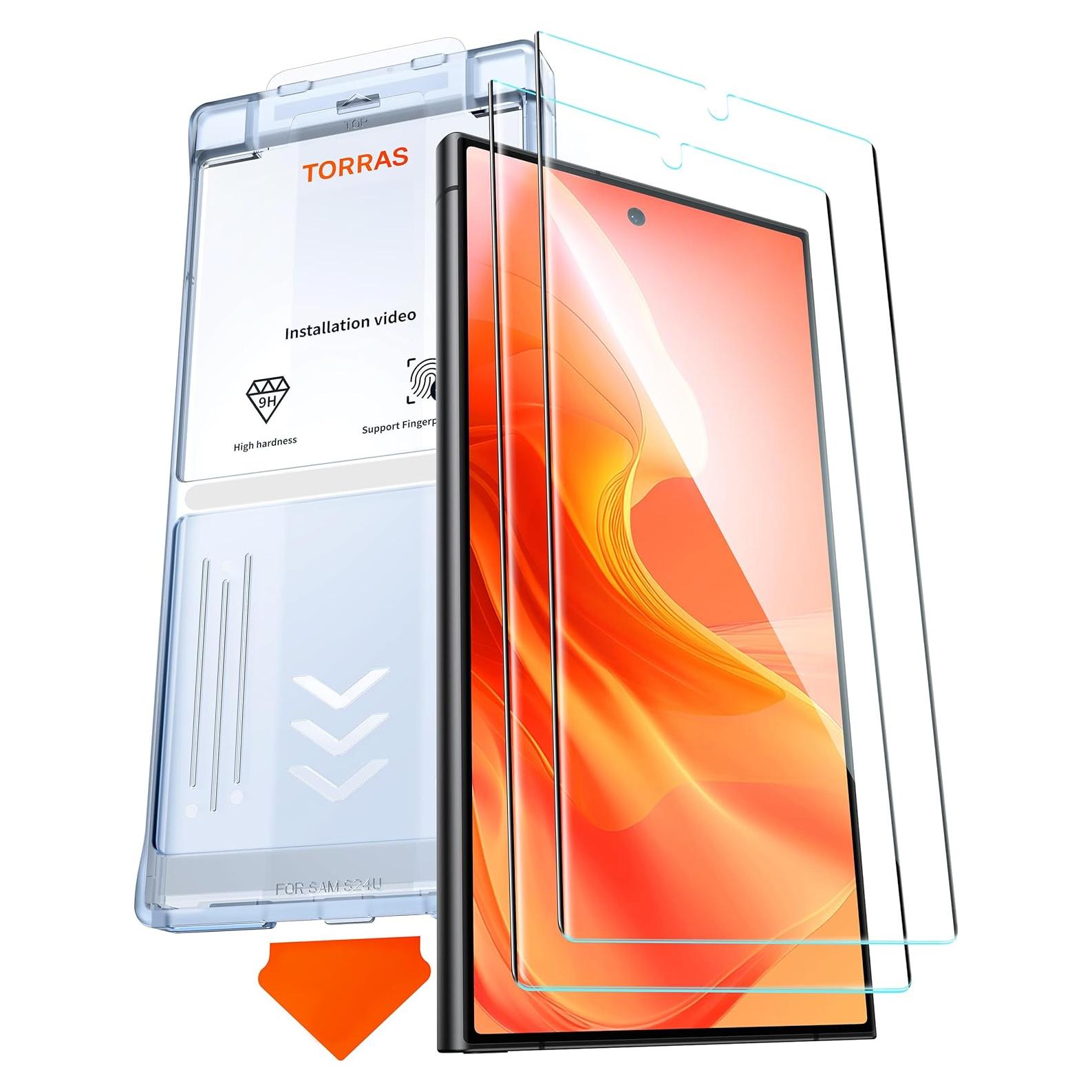 Protector de Pantalla TORRAS para Samsung Galaxy S24 Ultra 2-Pack