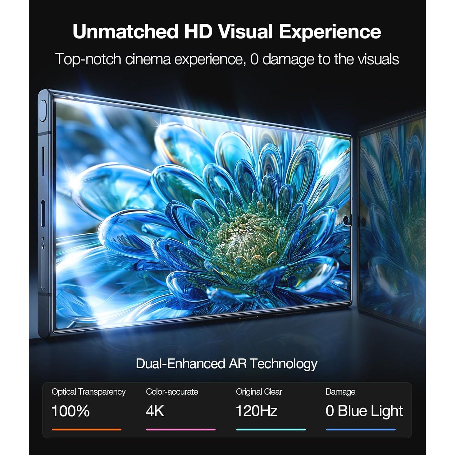 Protector de Pantalla TORRAS para Samsung Galaxy S24 Ultra 2-Pack