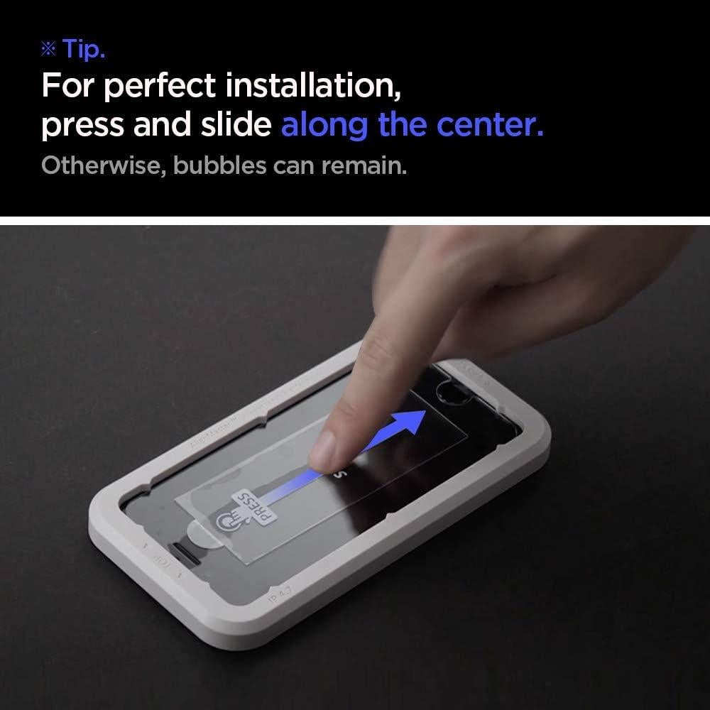 Protector de Pantalla Vidrio Templado Spigen 2 Paquete iPhone SE 3/2, 8, 7