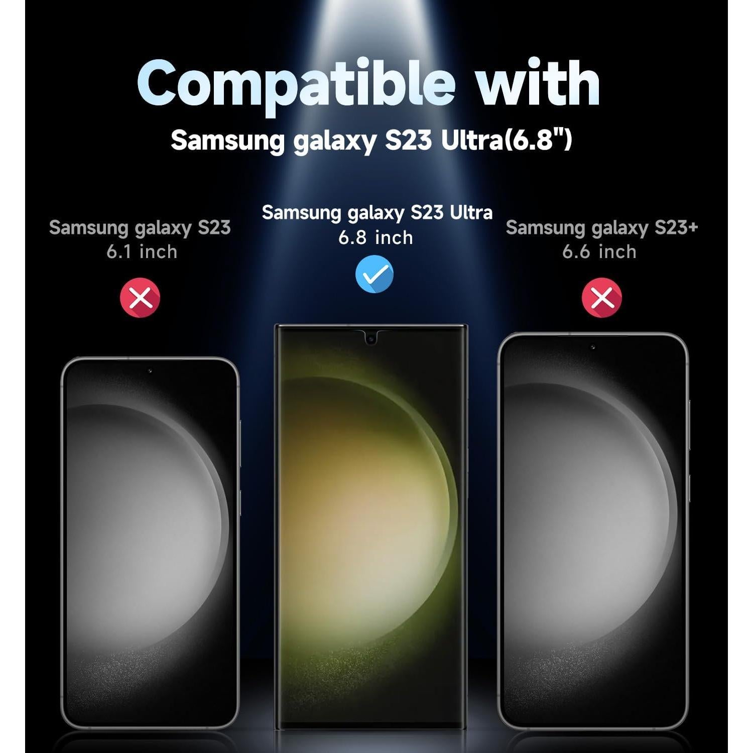 Protector de Pantalla MAGIC JOHN para Samsung Galaxy S23 Ultra 6.8"