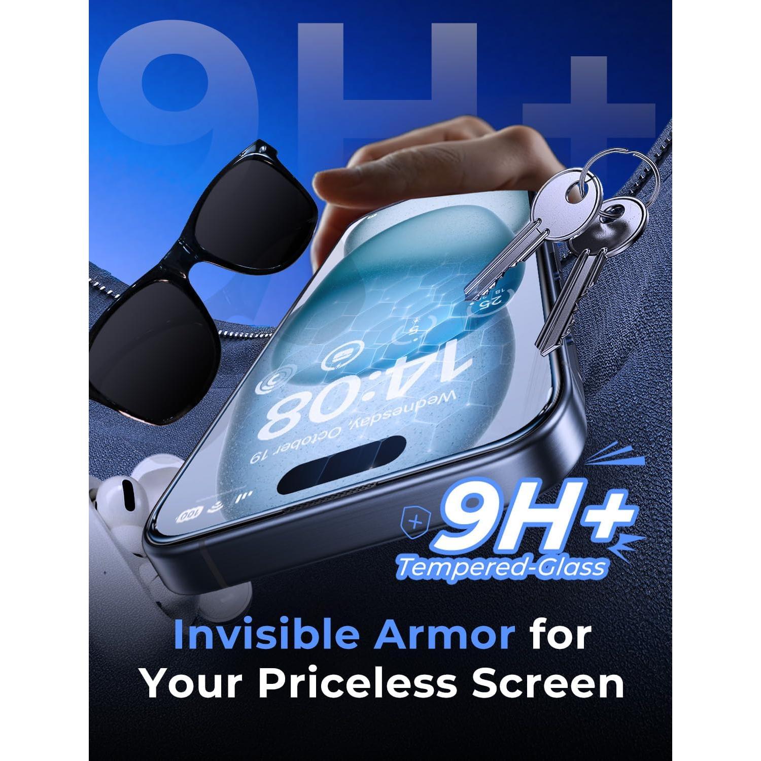 Protector de Pantalla Vidrio Templado MAGIC JOHN iPhone 15 6.1"