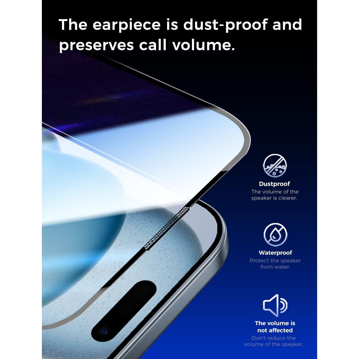 Protector de Pantalla Vidrio Templado MAGIC JOHN iPhone 15 6.1"