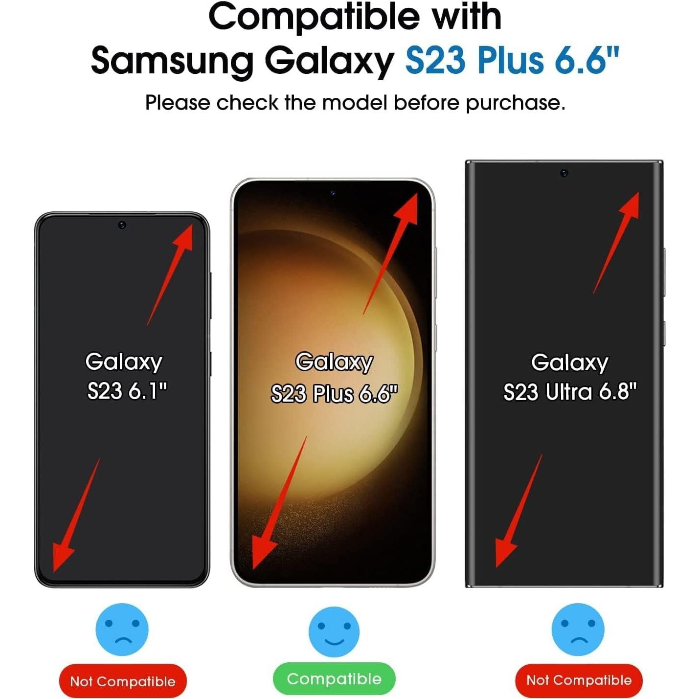 Protector de Pantalla Vidrio Templado amFilm S23 Plus 6.6" 9H