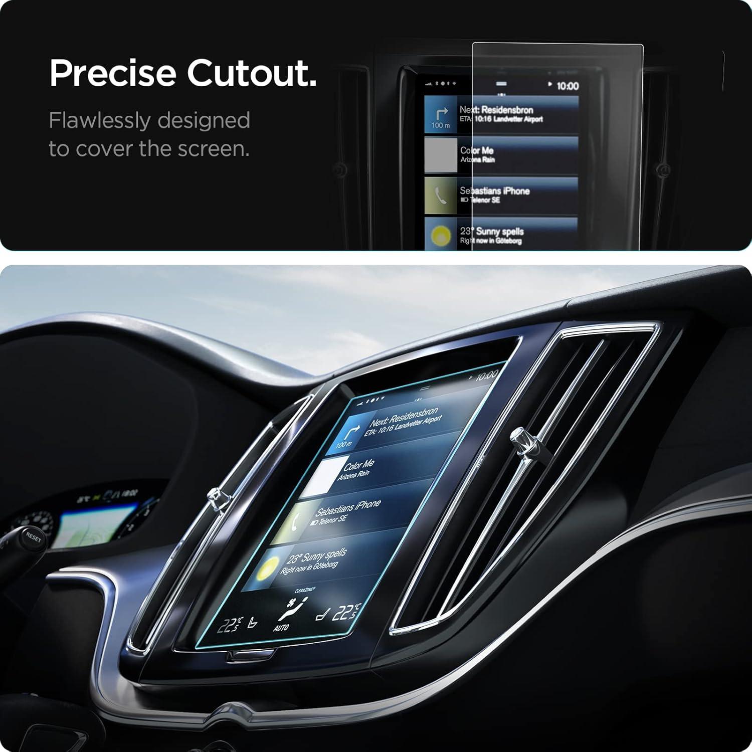 Protector de Pantalla Vidrio Templado Spigen 9" para Volvo