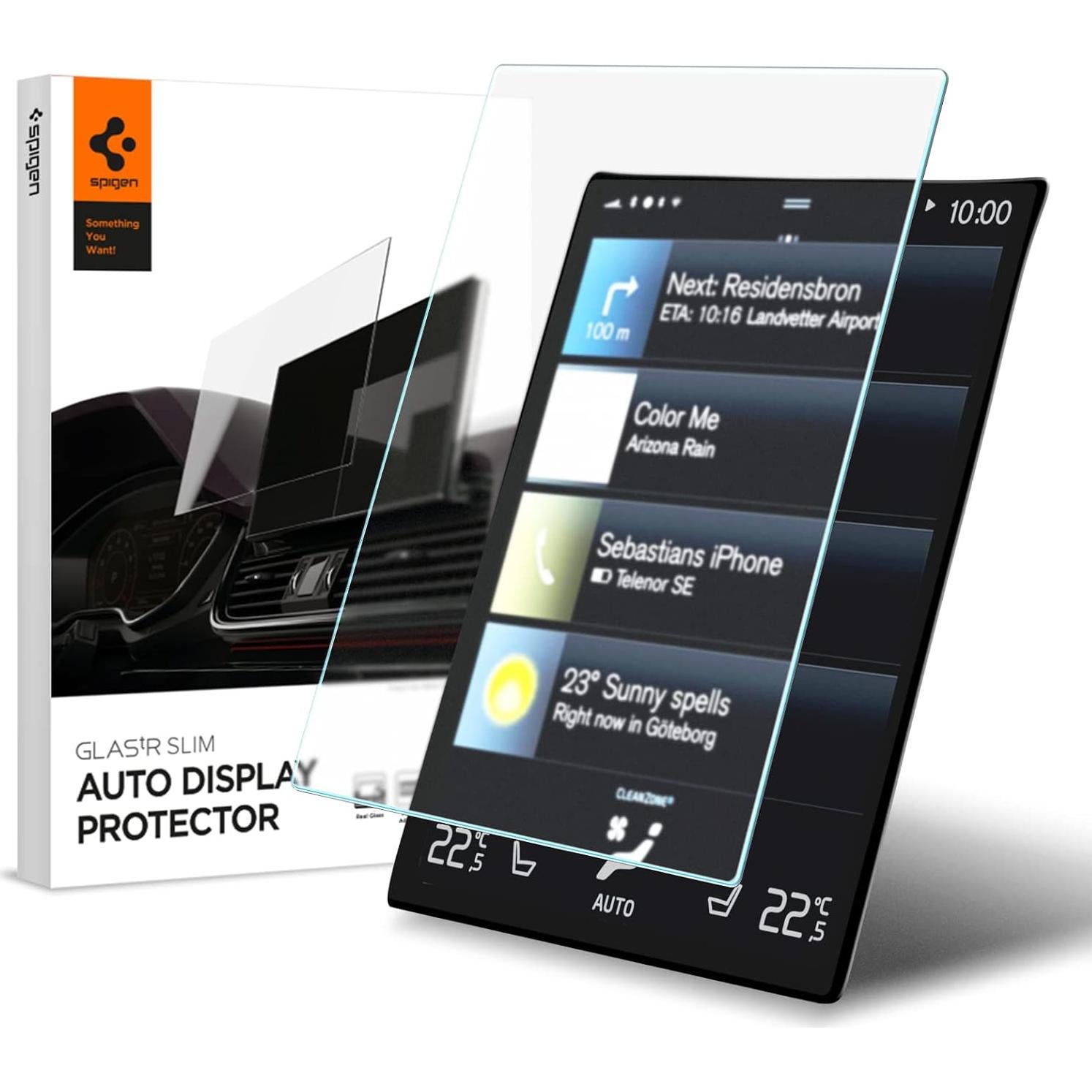 Protector de Pantalla Vidrio Templado Spigen 9" para Volvo