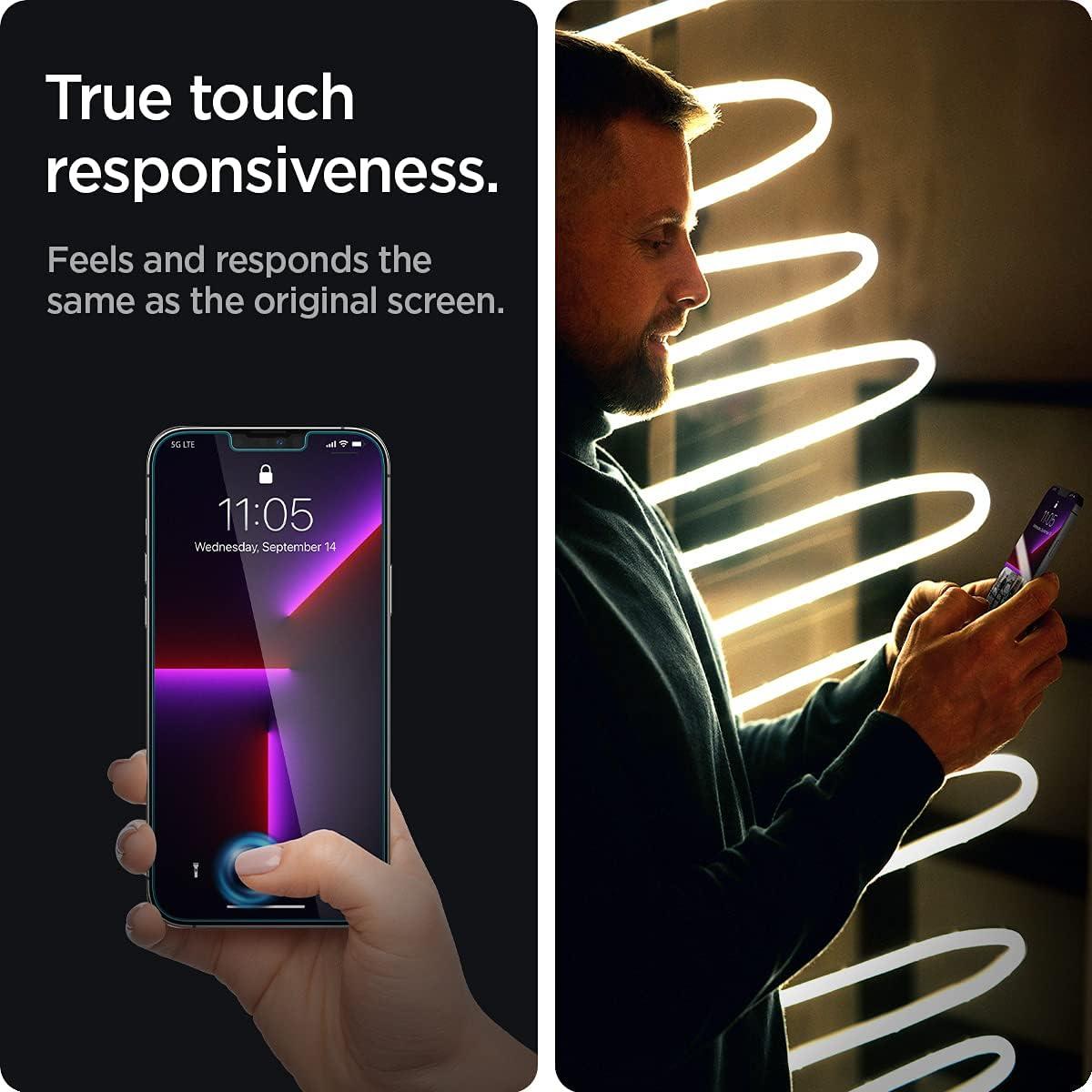 Protector de Pantalla Vidrio Templado Spigen iPhone 14 Plus/13 Pro Max [2 Unidades]