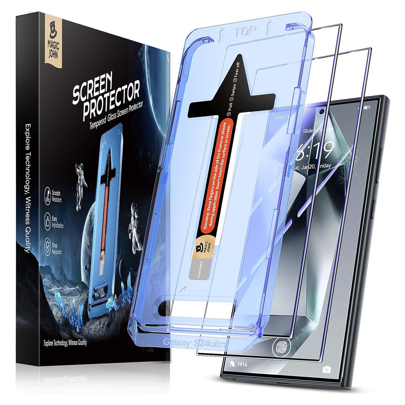 Protector de Pantalla Vidrio Templado MAGIC JOHN para Samsung Galaxy S24 Ultra