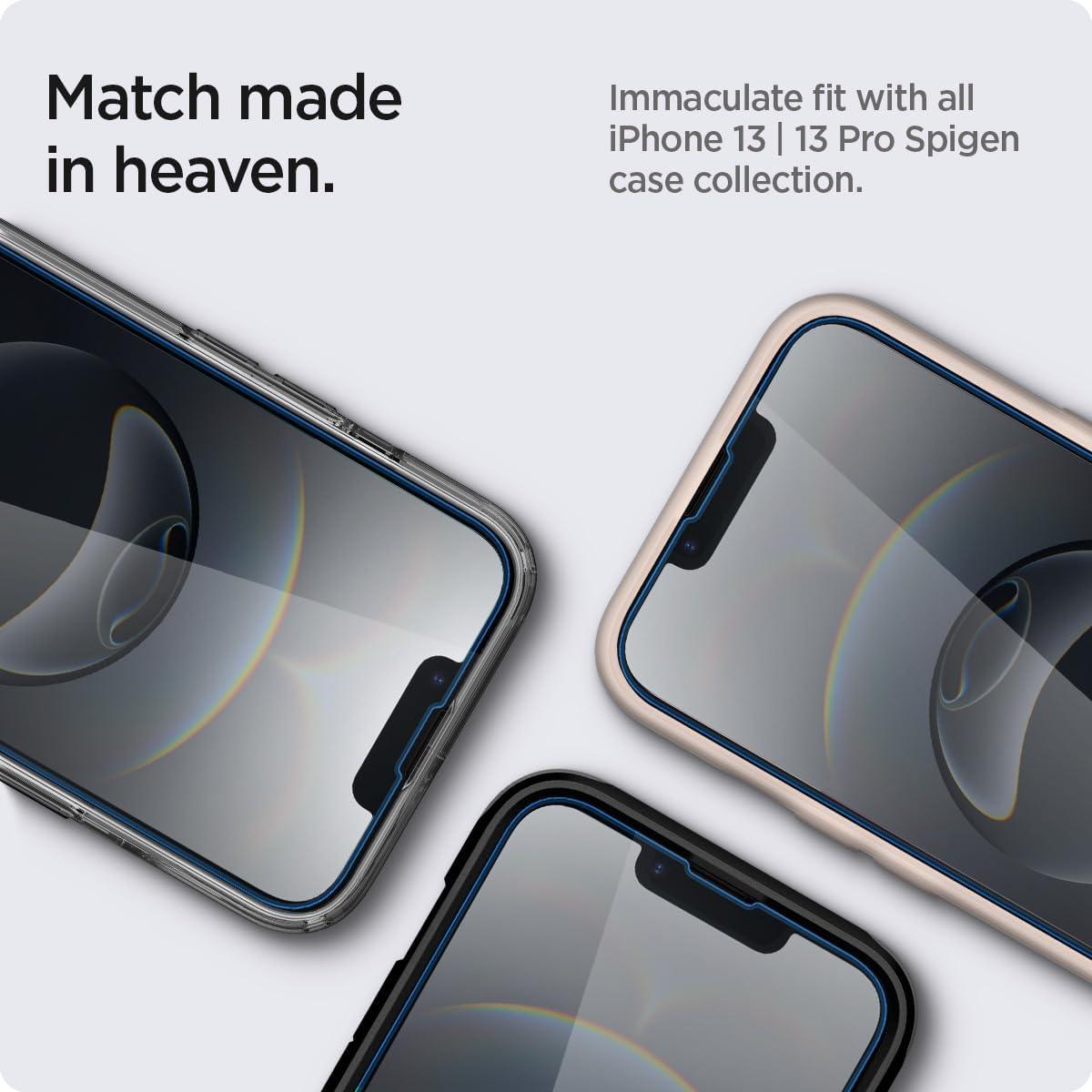 Protector de Pantalla Vidrio Templado Spigen iPhone 16e/14/13 Pro - 2 Paquete