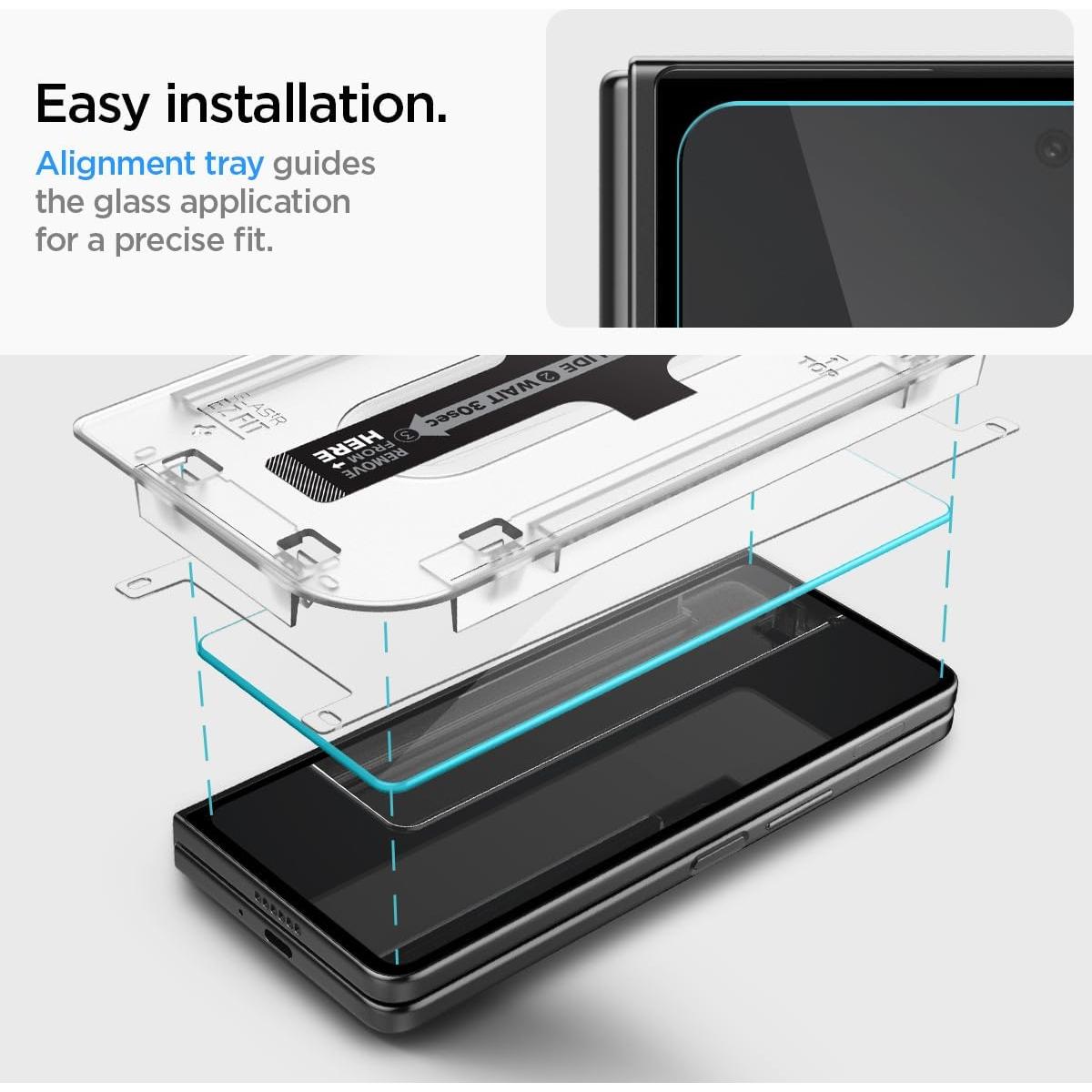 Protector de Pantalla Vidrio Templado Spigen Galaxy Z Fold 5