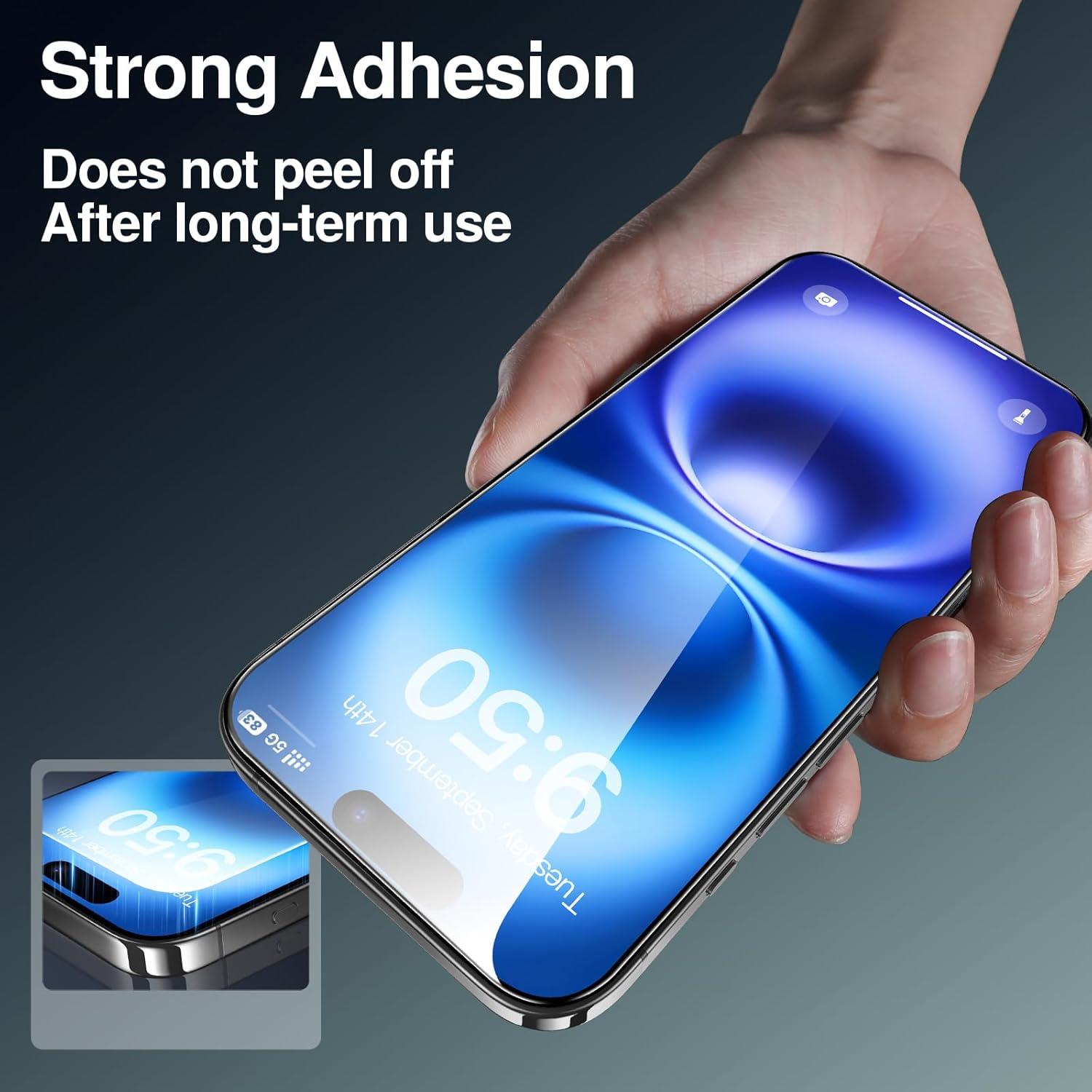 SMARTDEVIL Protector de Pantalla para iPhone 16 Vidrio Templado