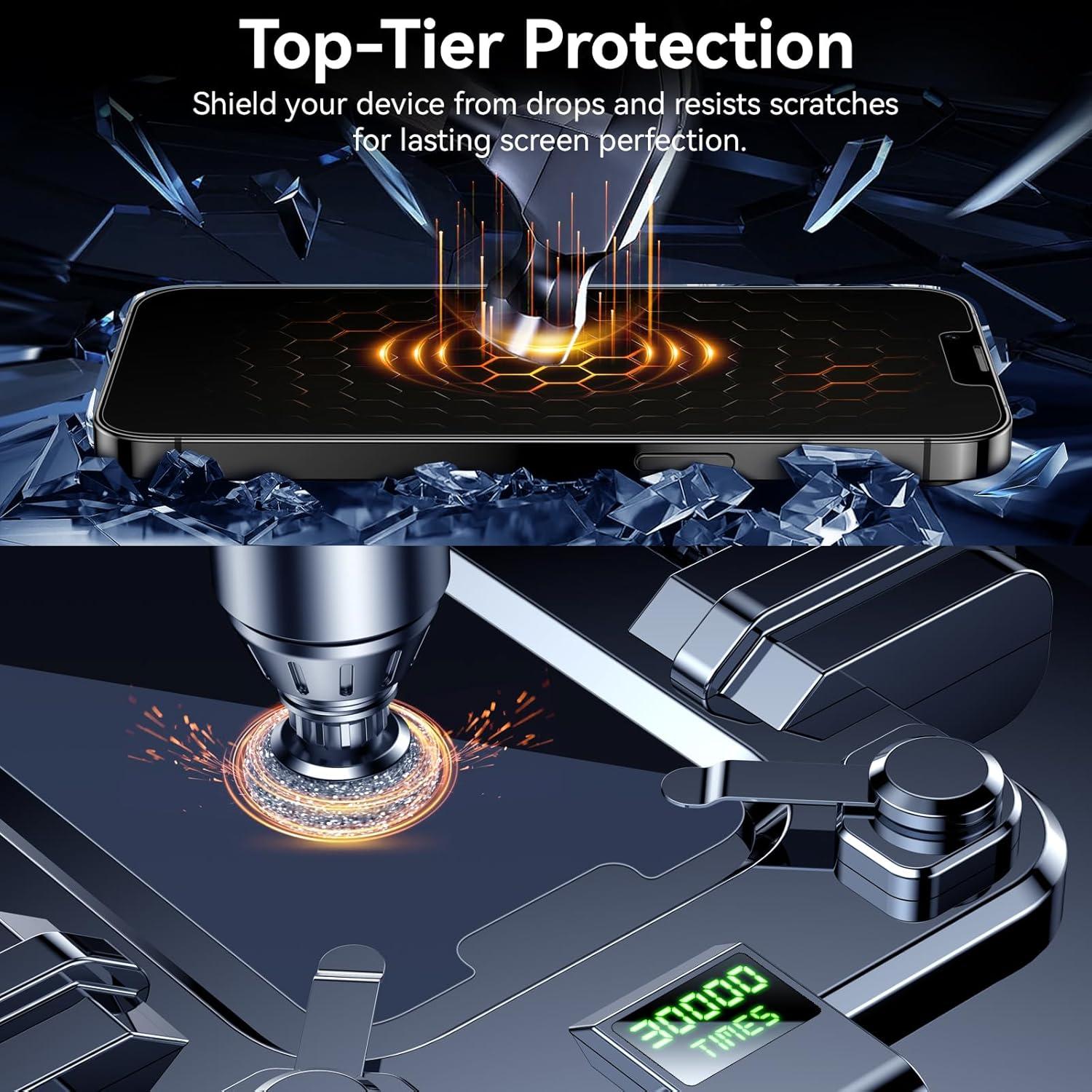 Protector de Pantalla Privado Esanik para iPhone 14 - Vidrio Templado 9H