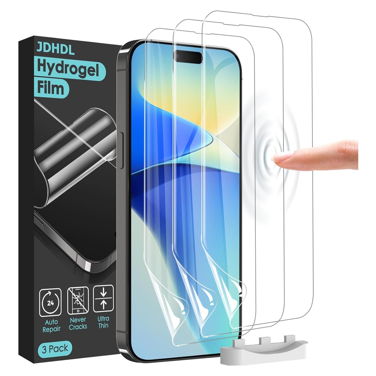 3 Protectores de Pantalla TPU para iPhone 16 Pro Max - Anti-Rasguños