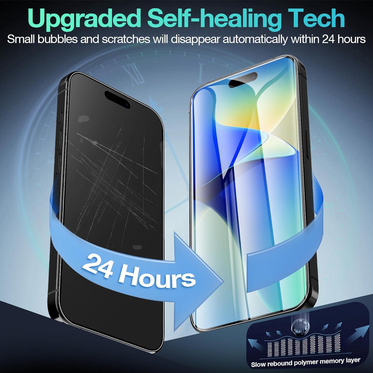 3 Protectores de Pantalla TPU para iPhone 16 Pro Max - Anti-Rasguños