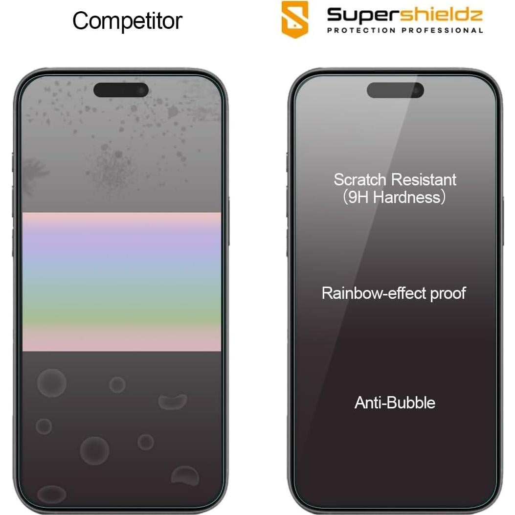 Protector de Pantalla Vidrio Templado Supershieldz para iPhone 16 Pro Max