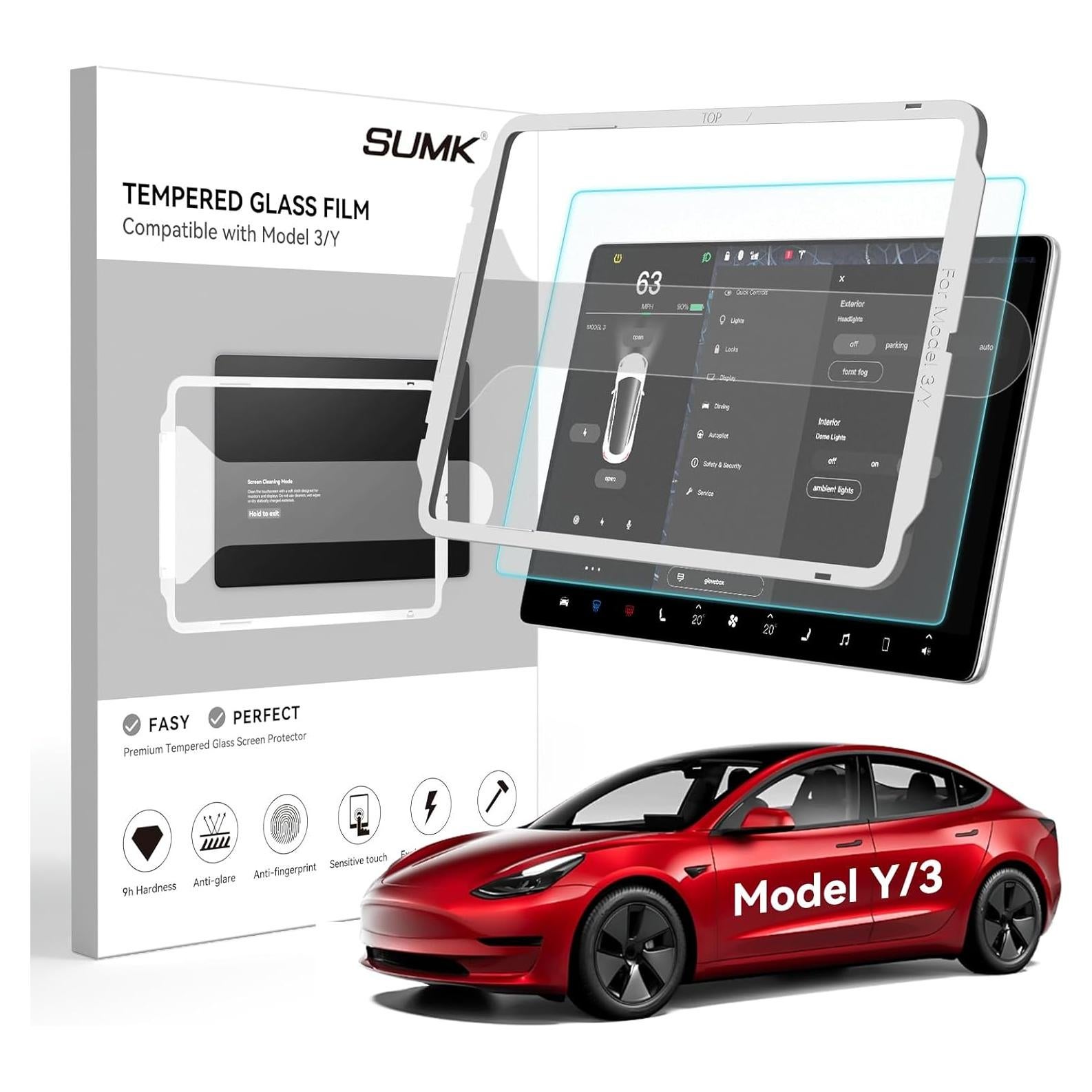 Protector de Pantalla Templado SUMK para Tesla Model 3/Y 15" Mate