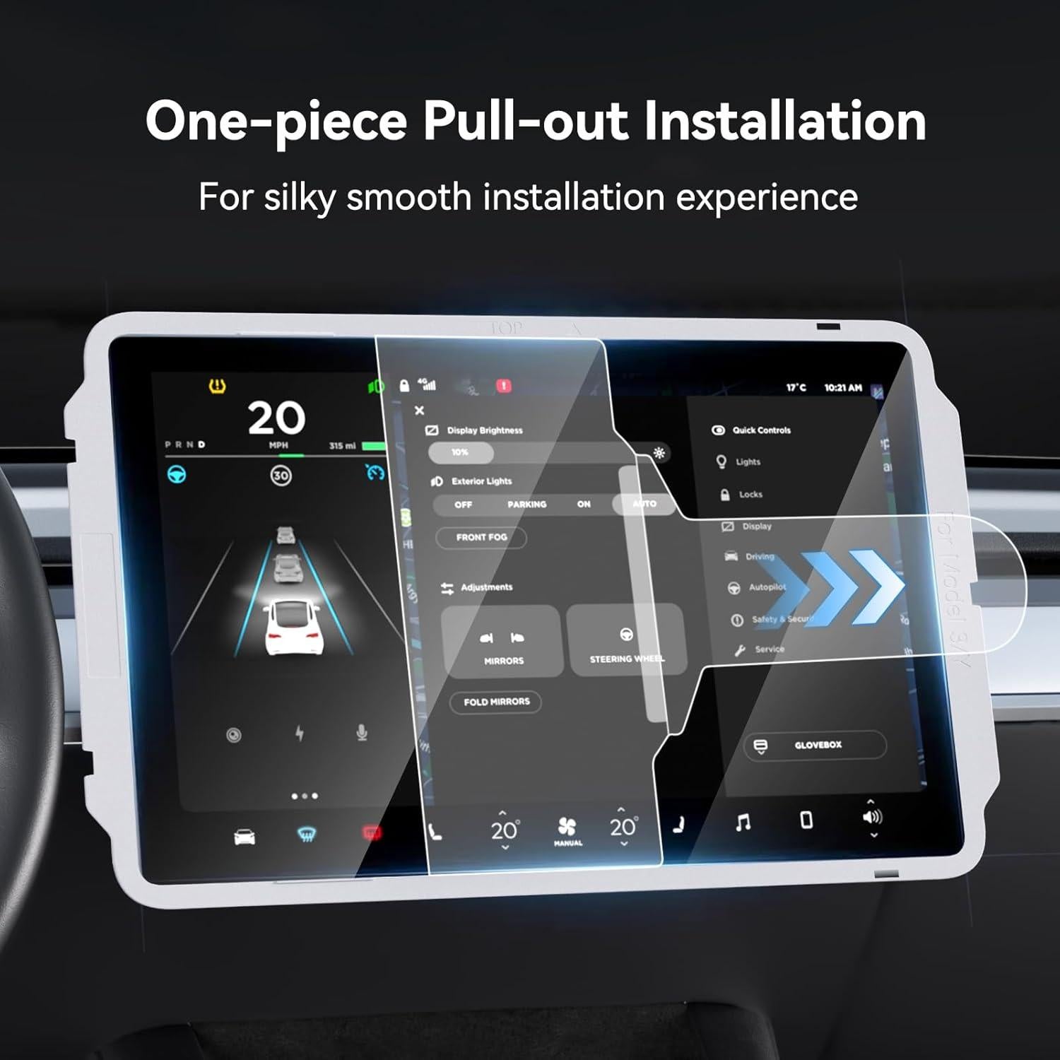 Protector de Pantalla Templado SUMK para Tesla Model 3/Y 15" Mate