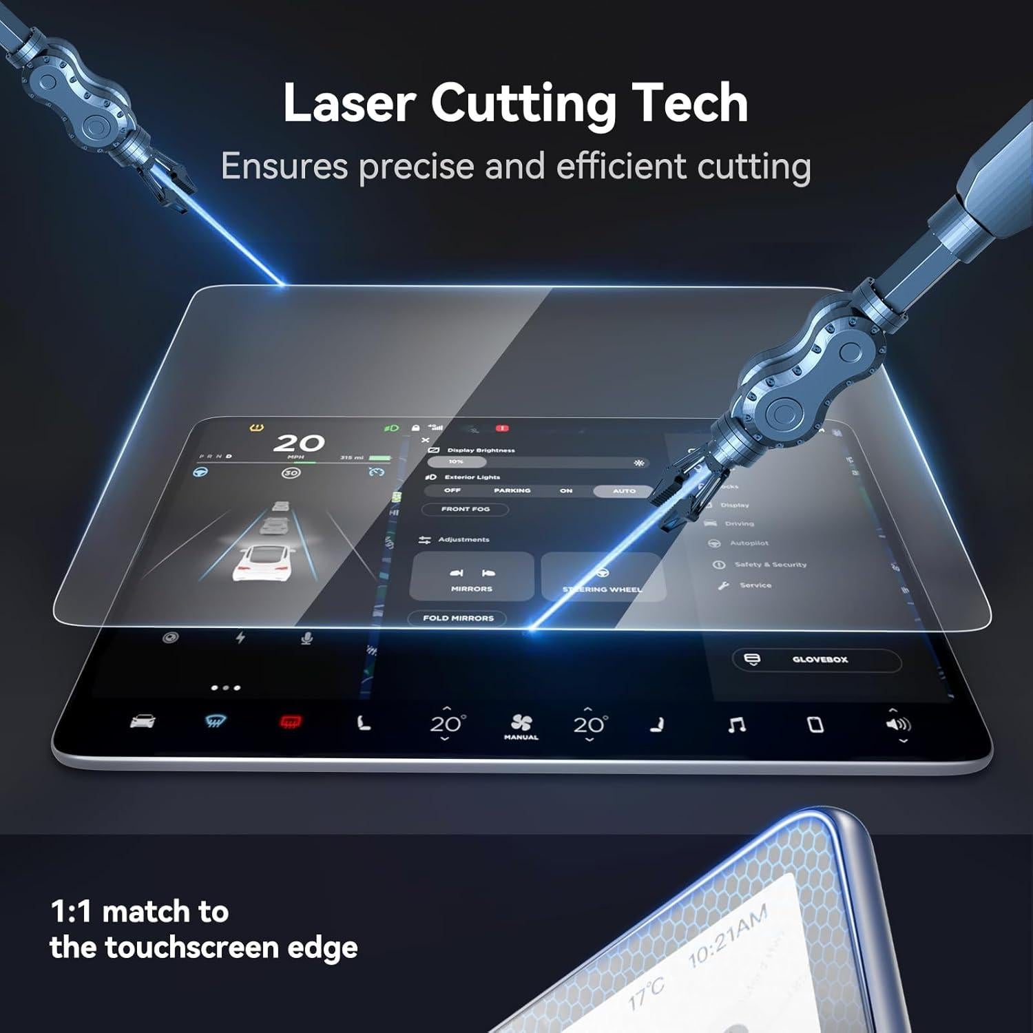 Protector de Pantalla Templado SUMK para Tesla Model 3/Y 15" Mate