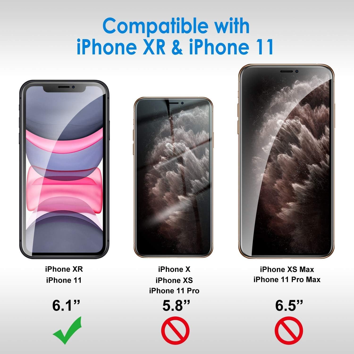 Protector de Pantalla Privado JETech para iPhone 11/XR 6.1"