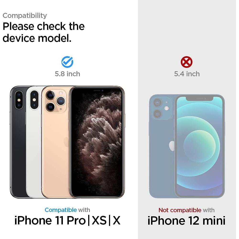 Protector de Pantalla Vidrio Templado Spigen GlasTR EZ FIT iPhone 11 Pro/XS/X