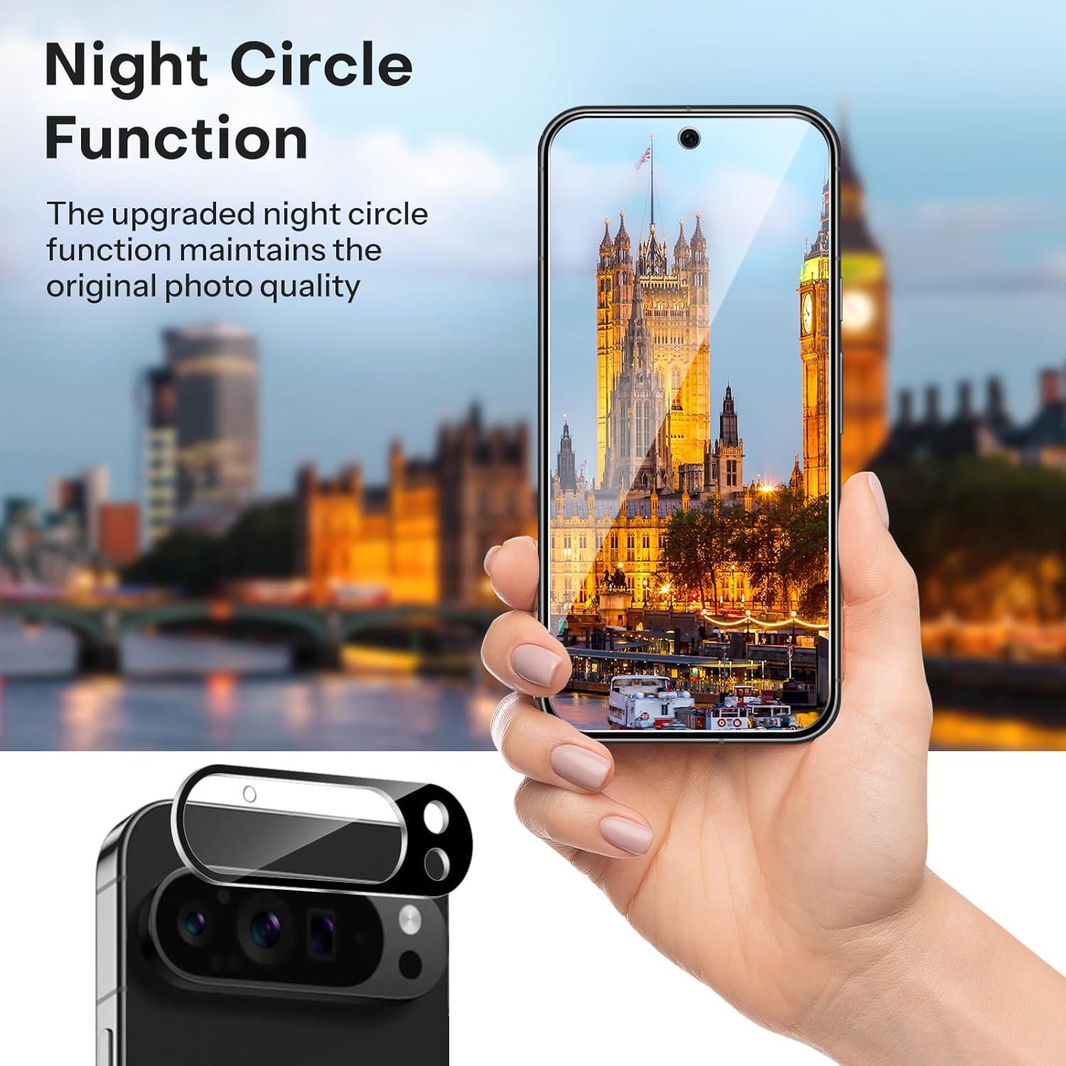 Protector de Pantalla y Lente OMOTON para Google Pixel 9 Pro XL