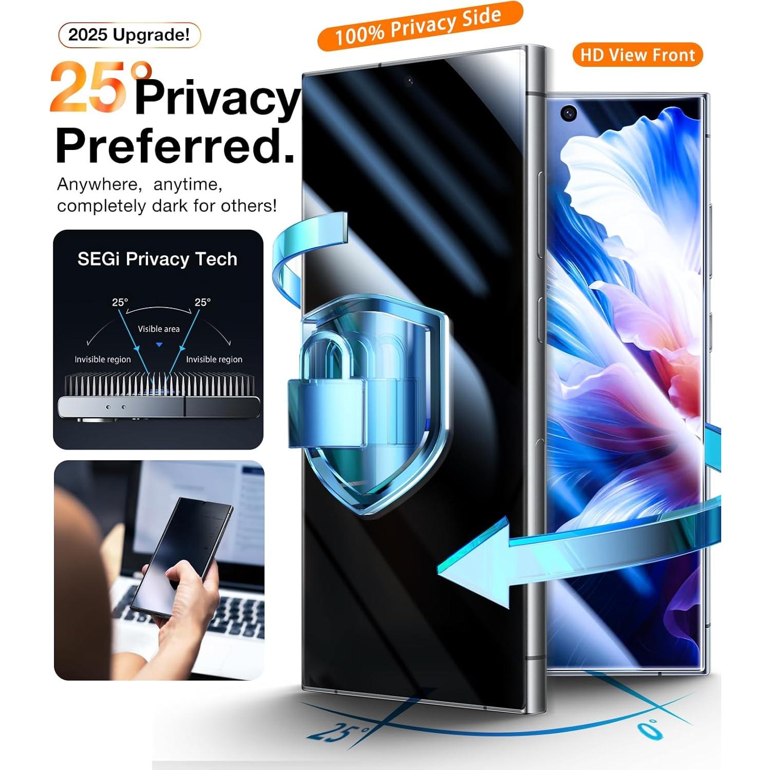 Protector de Pantalla UltraGlass 9H+ para Samsung Galaxy S24 Ultra - Instalación Automática